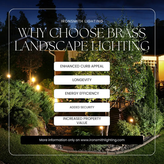 brass landscape lighting