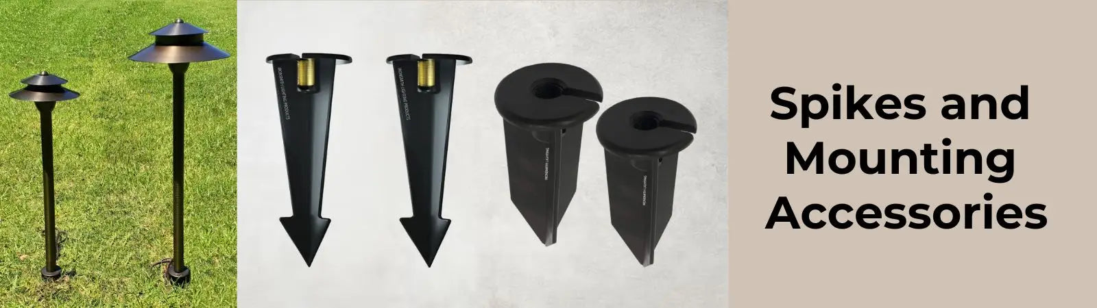 Lighting Spikes and Fixture Mounting Bases