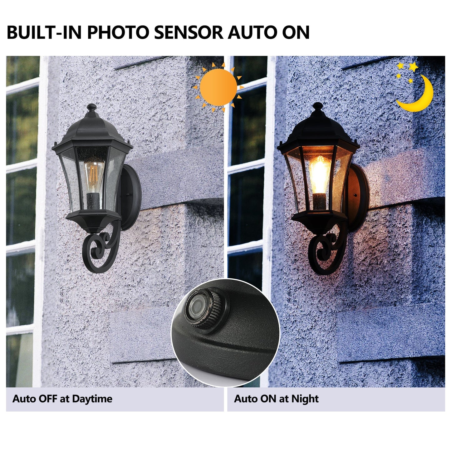 1-Pack Mounted Wall Sconce Vintage for Indoor & Outdoor