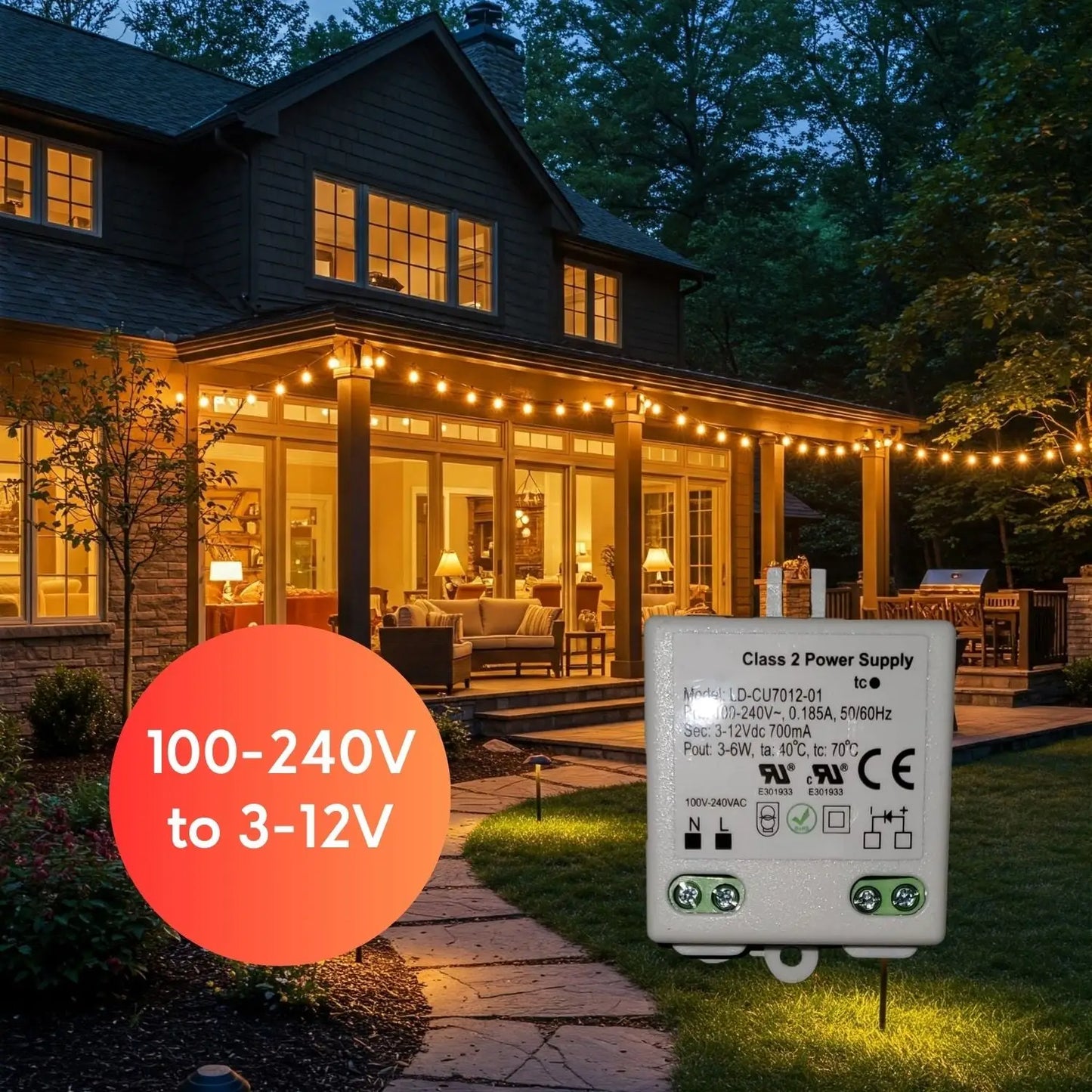 100-240V AC - 3-12V DC | 3W-6W Constant Current LED Driver - 100 Volts - 240 Volts / 3V - 12V / 3 - 6 Watt - LED Driver