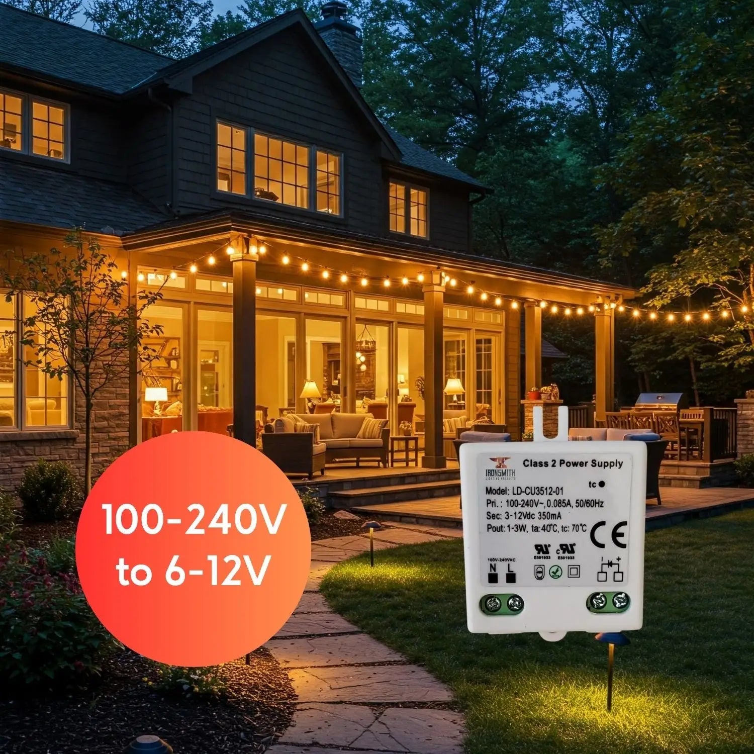 100-240V AC - 6-12V DC | 3W Constant Current LED Drivers - 100 Volts - 240 Volts / 3V - 12V / 3 Watt - LED Driver