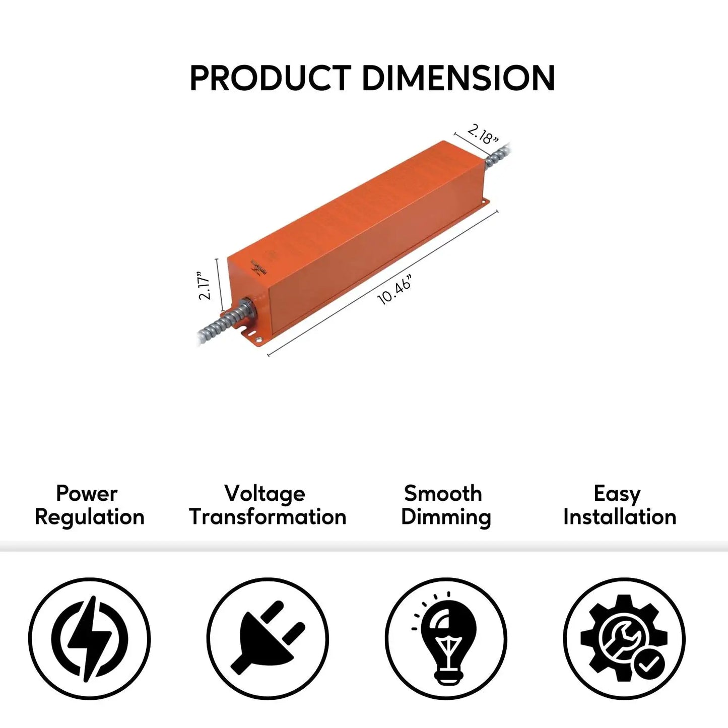 100-277V AC - 12-48V DC | 12W LED Emergency Driver - 100 Volts - 277 Volts / 12V - 48V / 12 Watt - LED Driver
