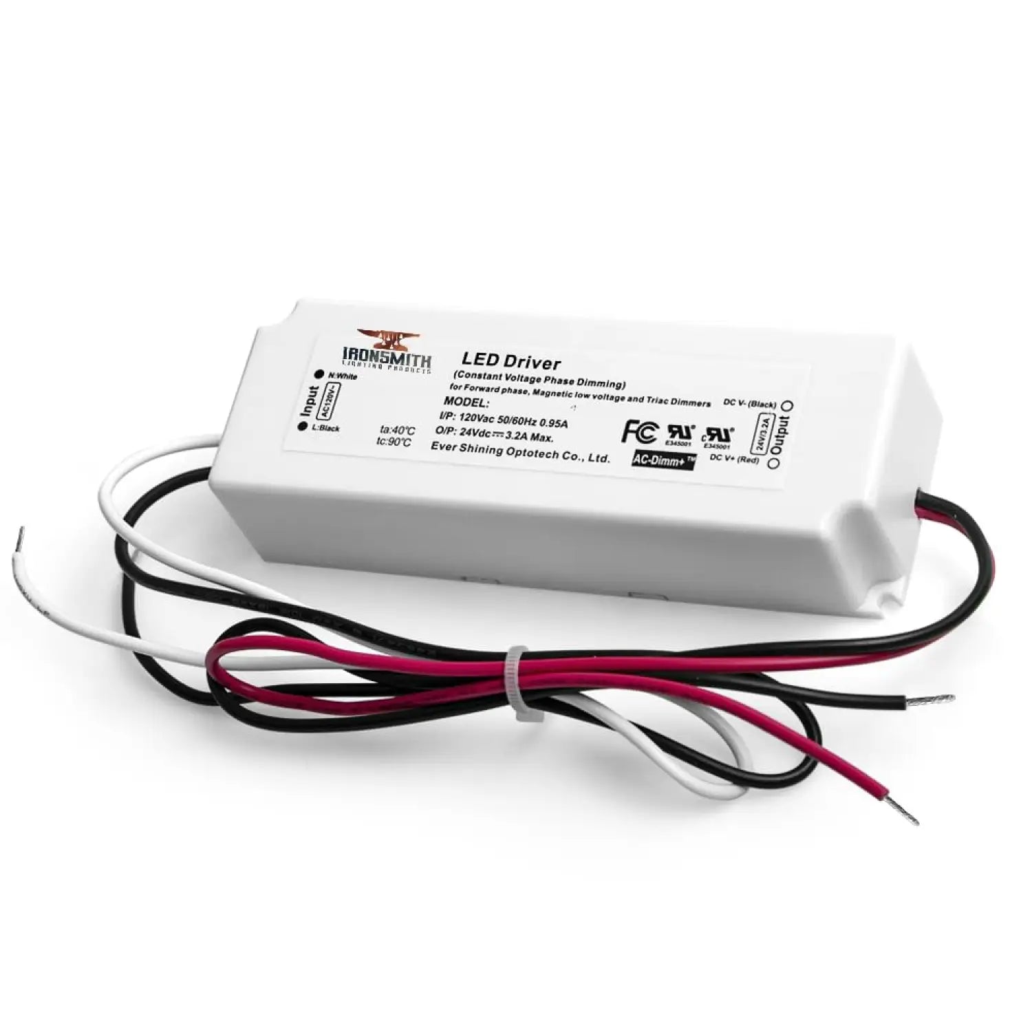 110-277V AC - 24V DC | 12W Constant Voltage LED Driver with Dimming - 110 Volts - 277 Volts / 24V / 12 Watt - LED Driver
