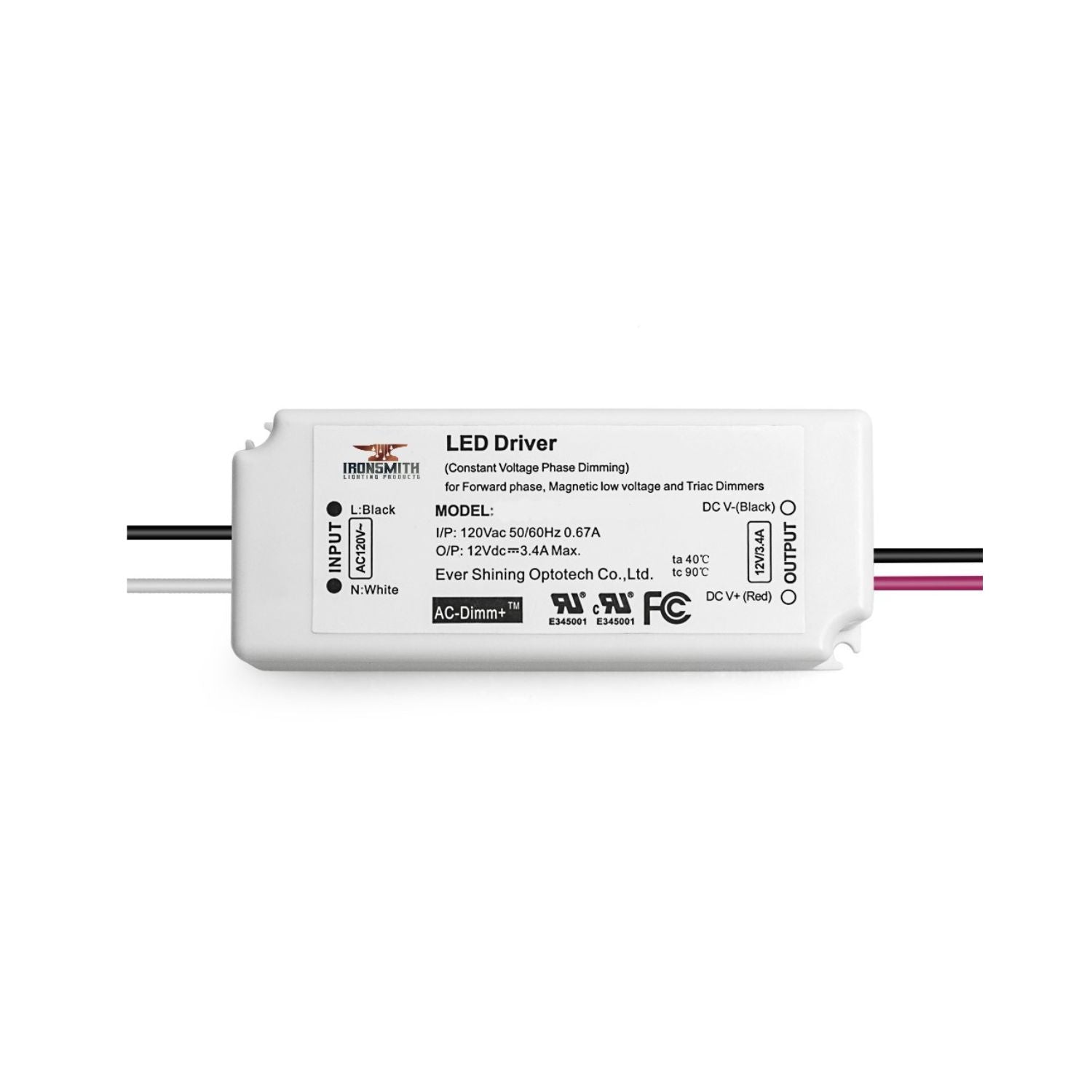 120 Volts -24V 40W | Constant Voltage LED Driver