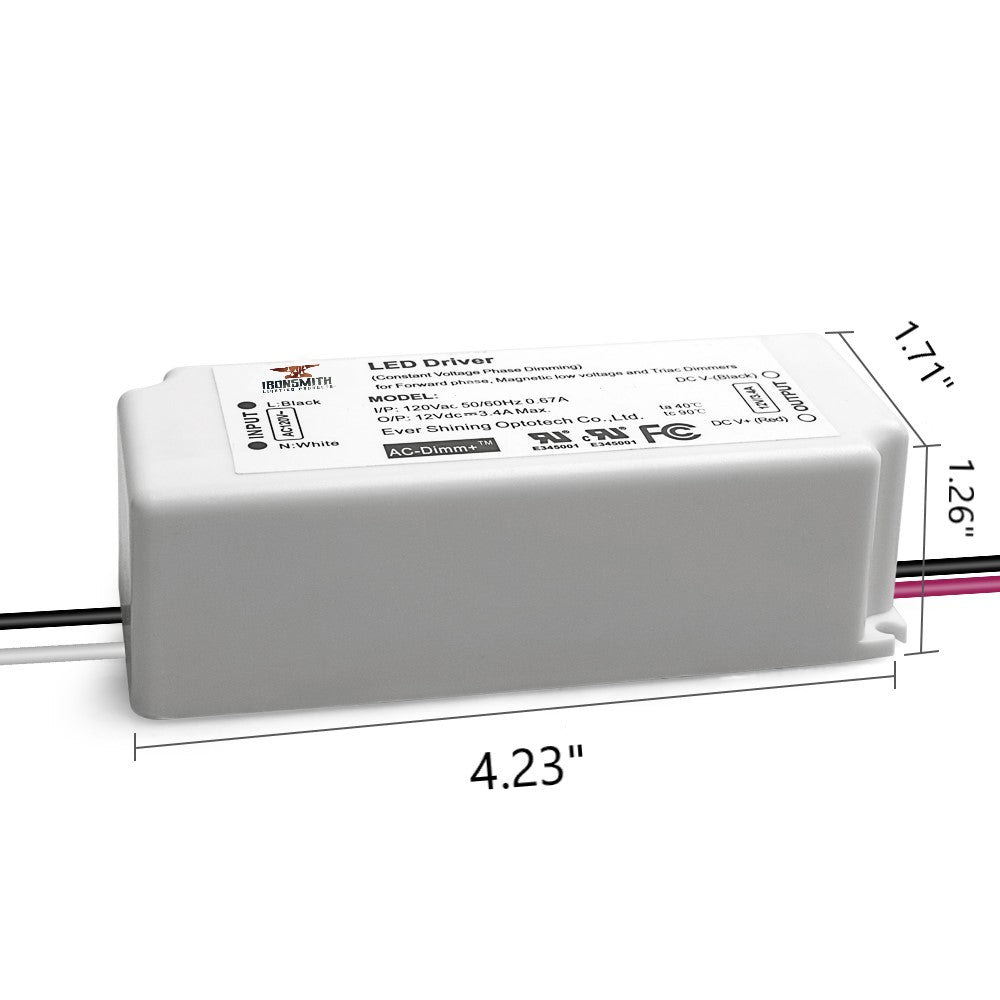 120 Volts -24V 40W | Constant Voltage LED Driver