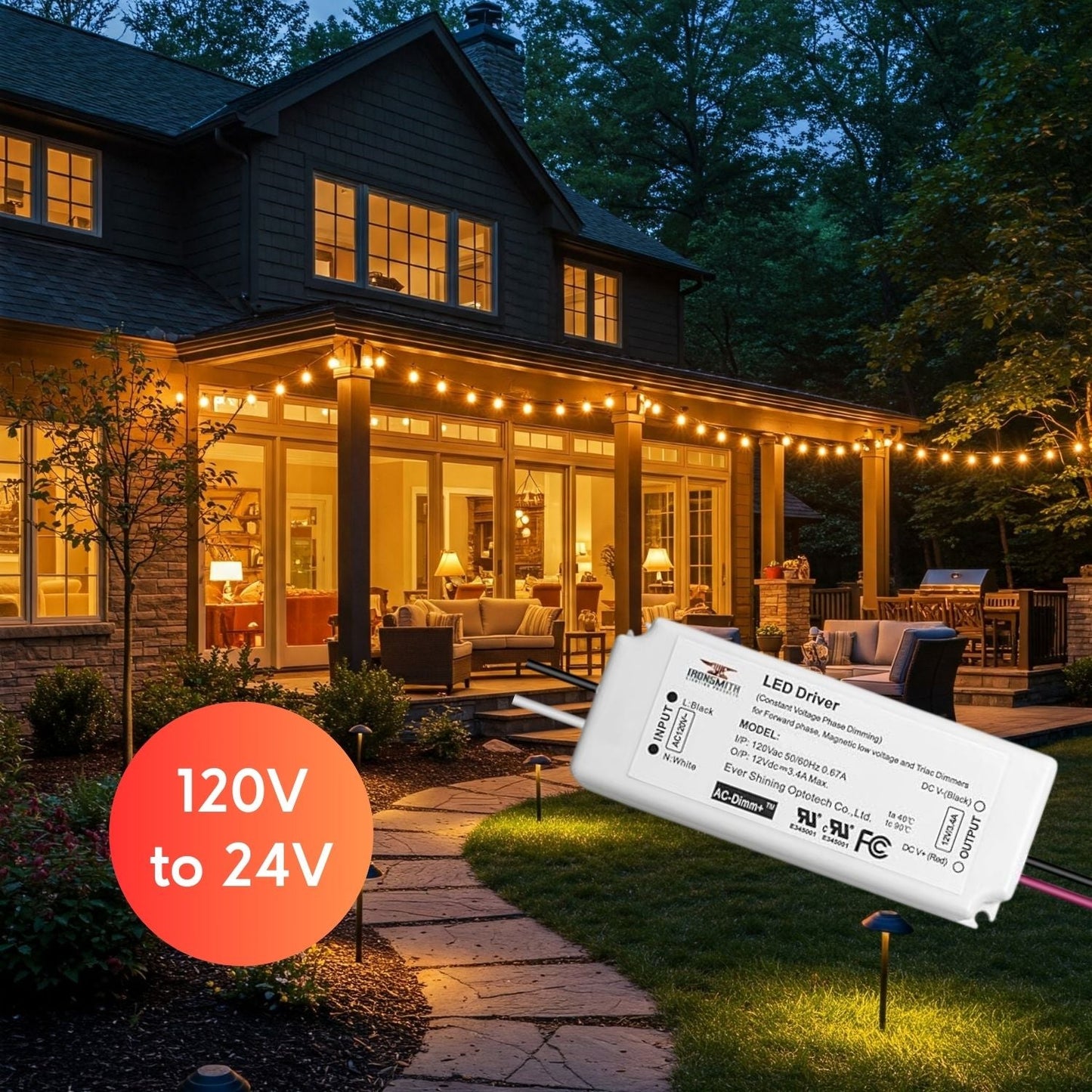 120V -24V 40W | LED Driver Supplier | Triac Dimming - 120 Volts / 24V / 40 Watt - LED Driver