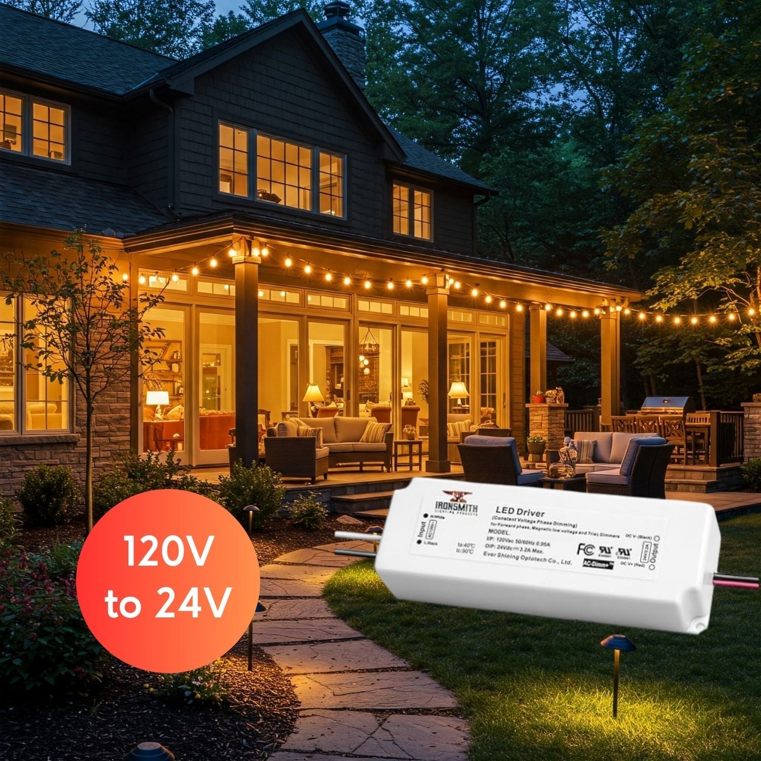 120V -24V 75W | LED Driver with Triac Dimmer - 120 Volts / 24V / 75 Watt - LED Driver