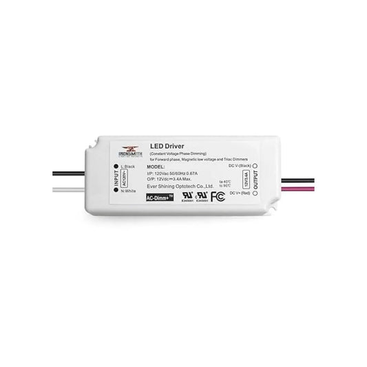 120Volts AC - 27V to 42V DC | 42W Constant Current flicker free LED Driver with Triac Dimming - 120 Volts / 27V - 42V