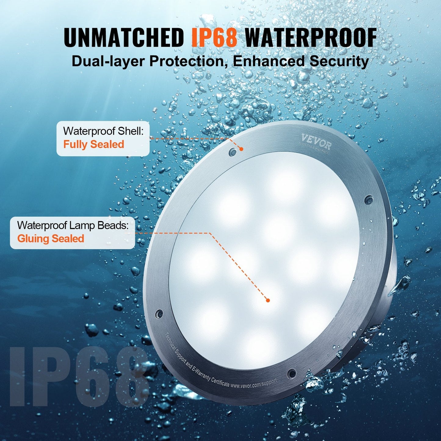 12V 40W LED Pool Lights with Remote Control & RGBW Color Changing Feature - Pool Light - 12V Hanging Light