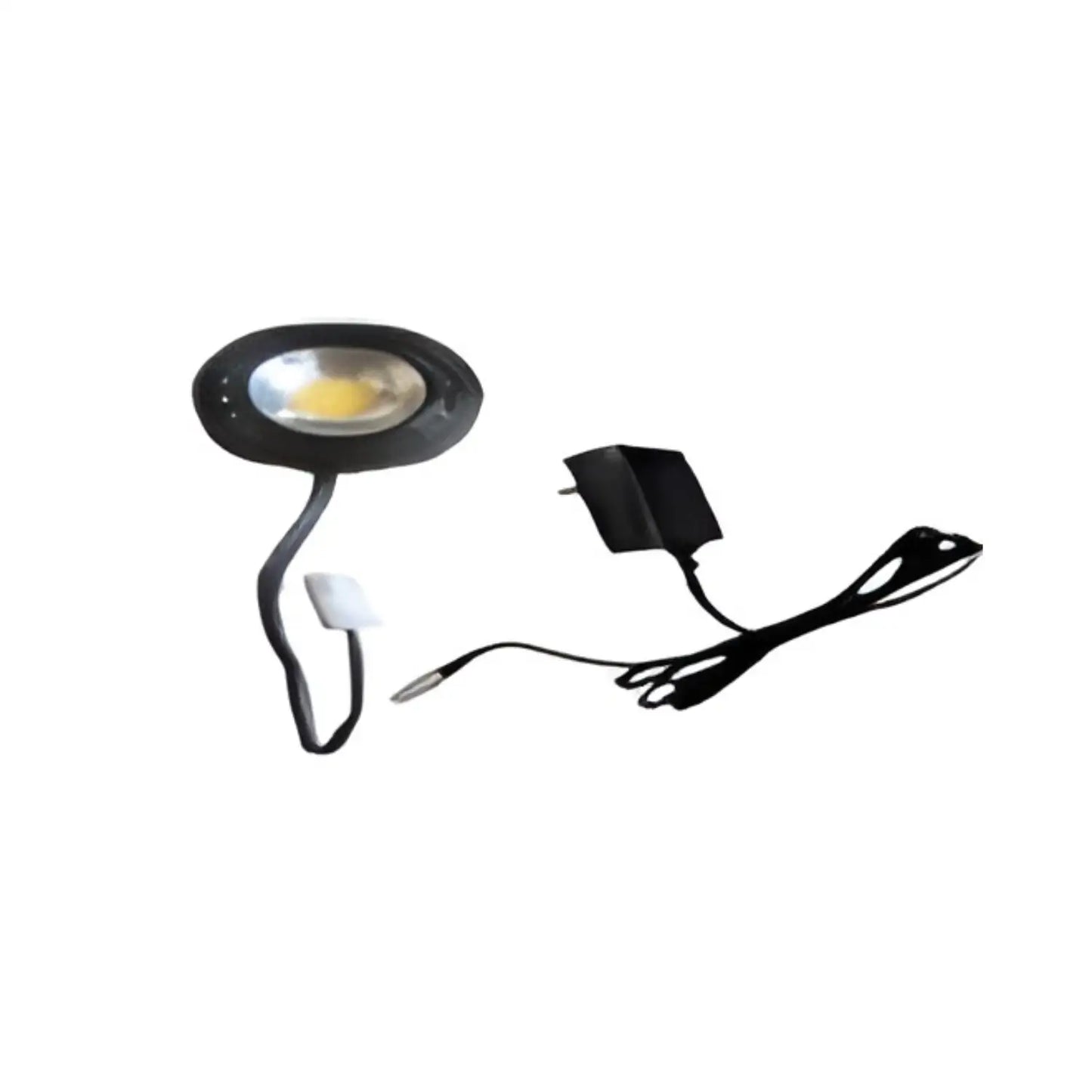 12V Puck Light with 3000K Warm White Plug Driver Quick Connector and 8’’ Cord - Black - Undercabinet Light