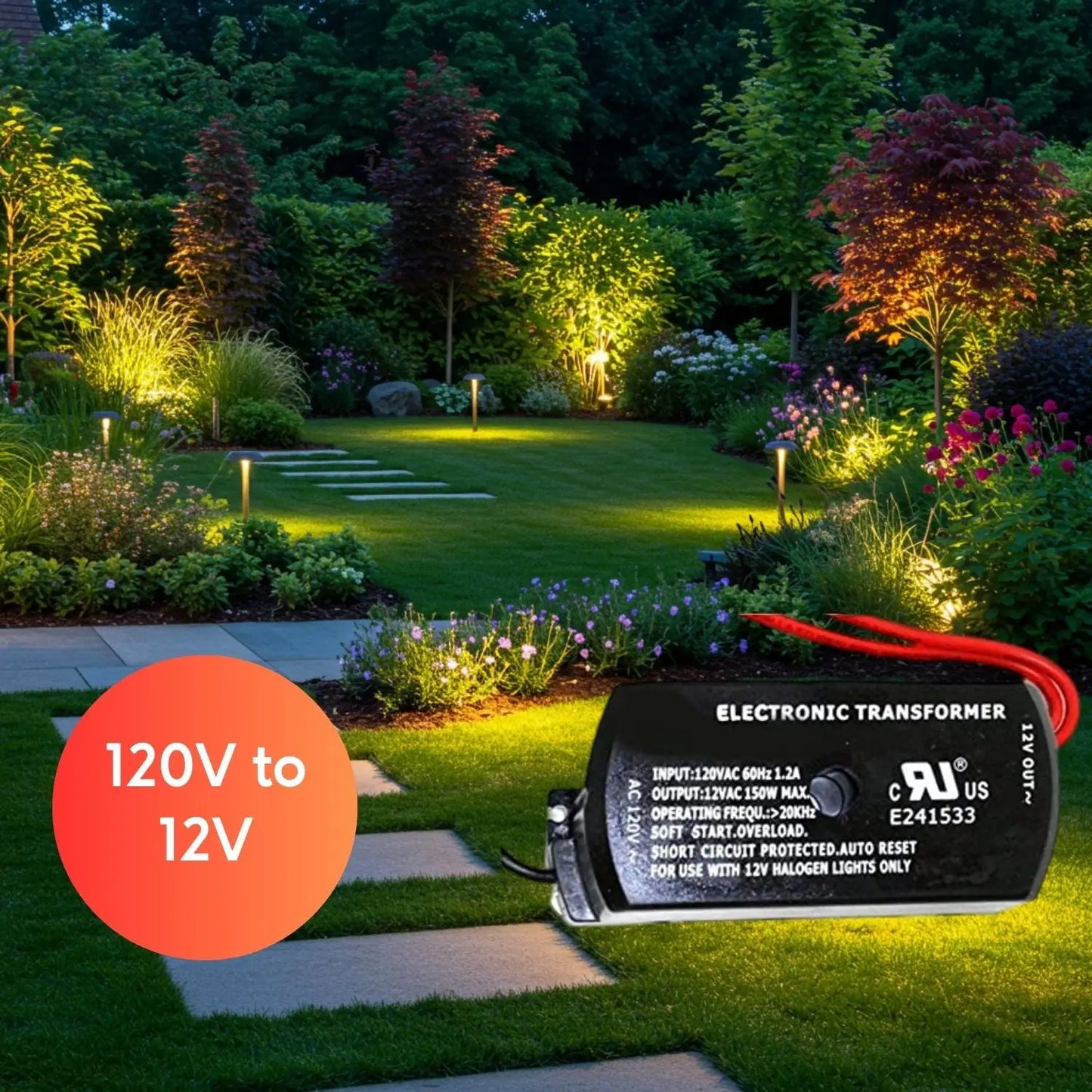 150W Halogen Potted Transformers Electronic - 120 Volt / 12 Volt / 150 Watt Max - Transformer