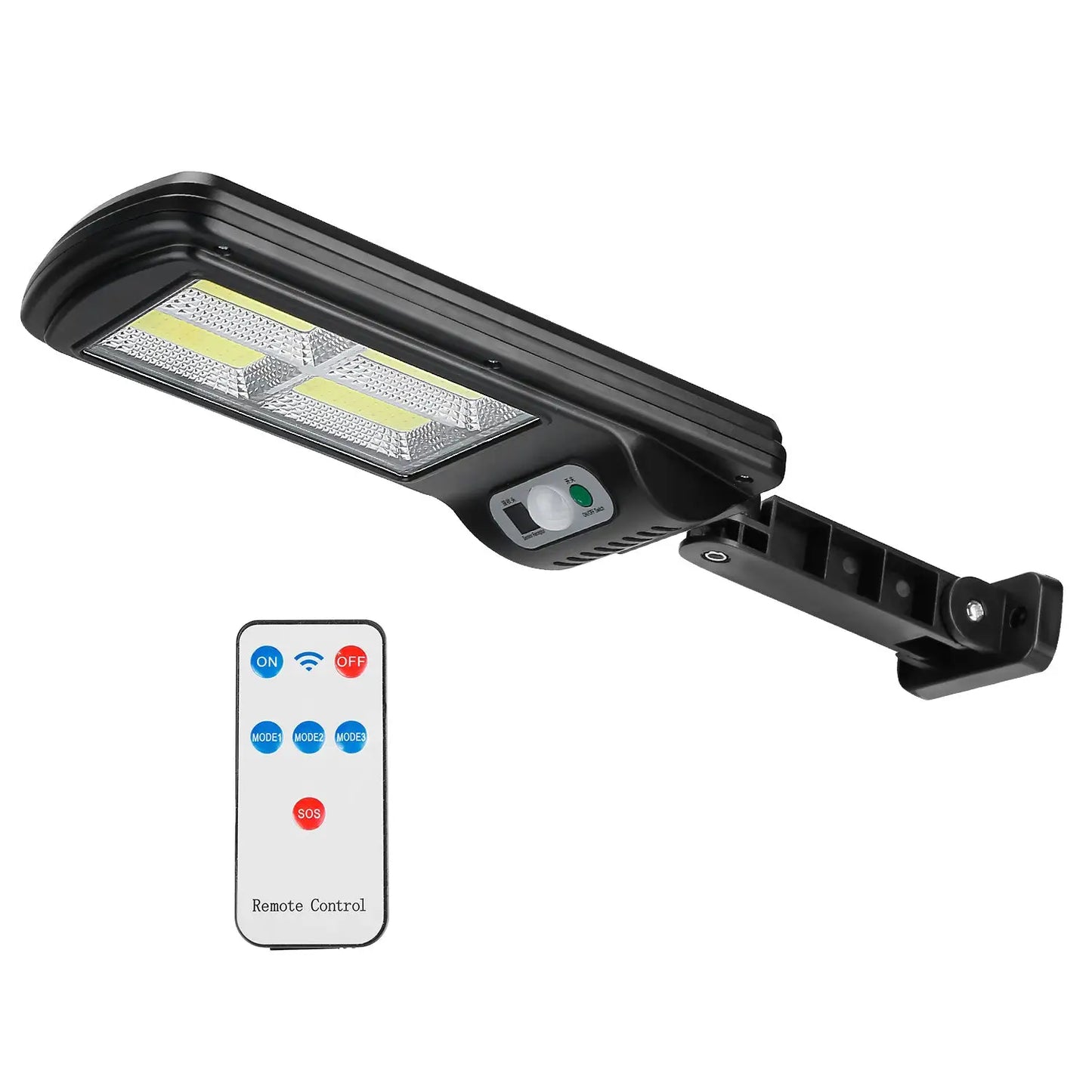 1Pc 450W 300W 200W Solar Powered Motion Sensor Wall Lights Outdoor IP65 Waterproof 3 Modes With Remote Control