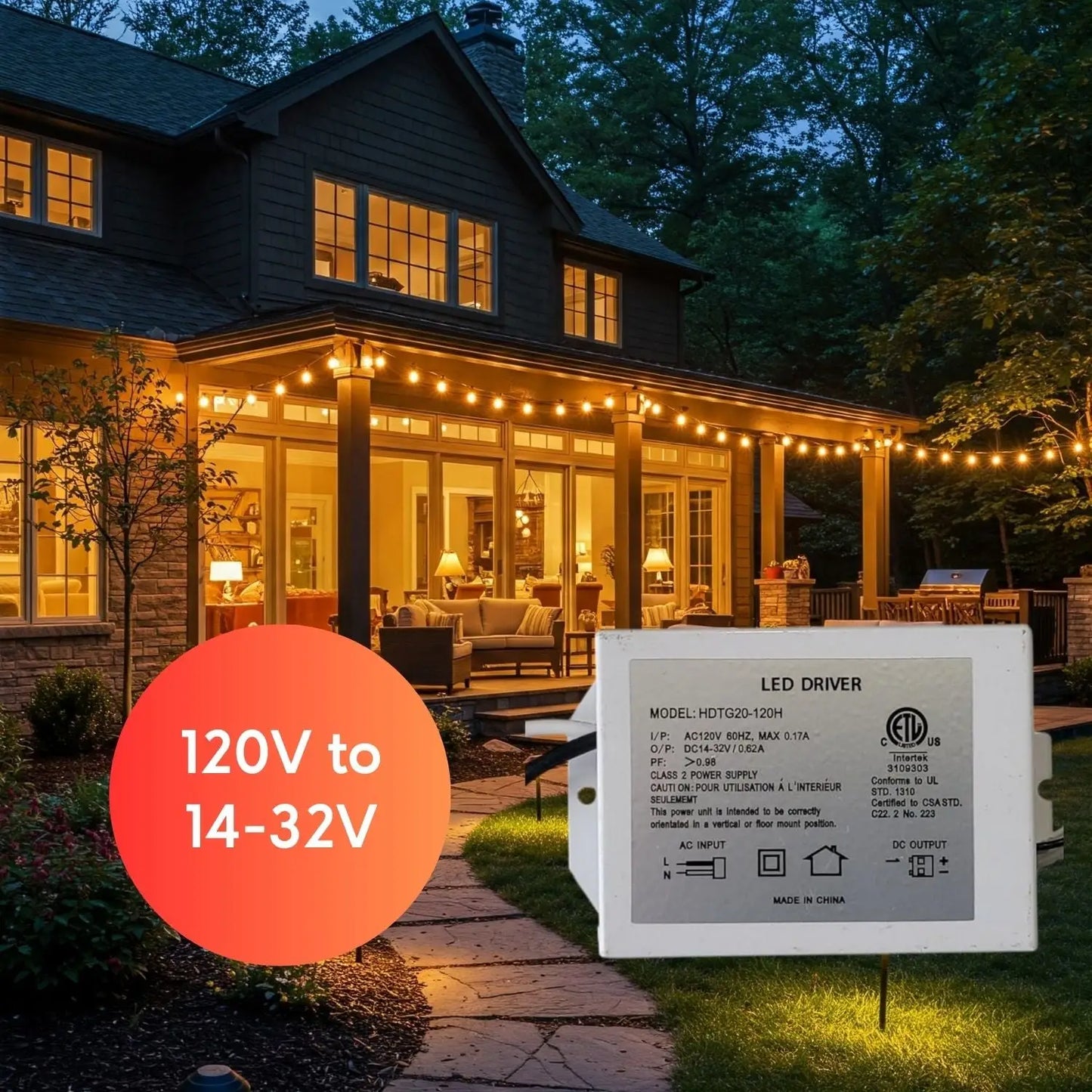 20W LED Drivers 14-32V DC 20W Max 0.17A Dimmable - 120 Volts / 14V - 32V / 20 Watt - LED Driver