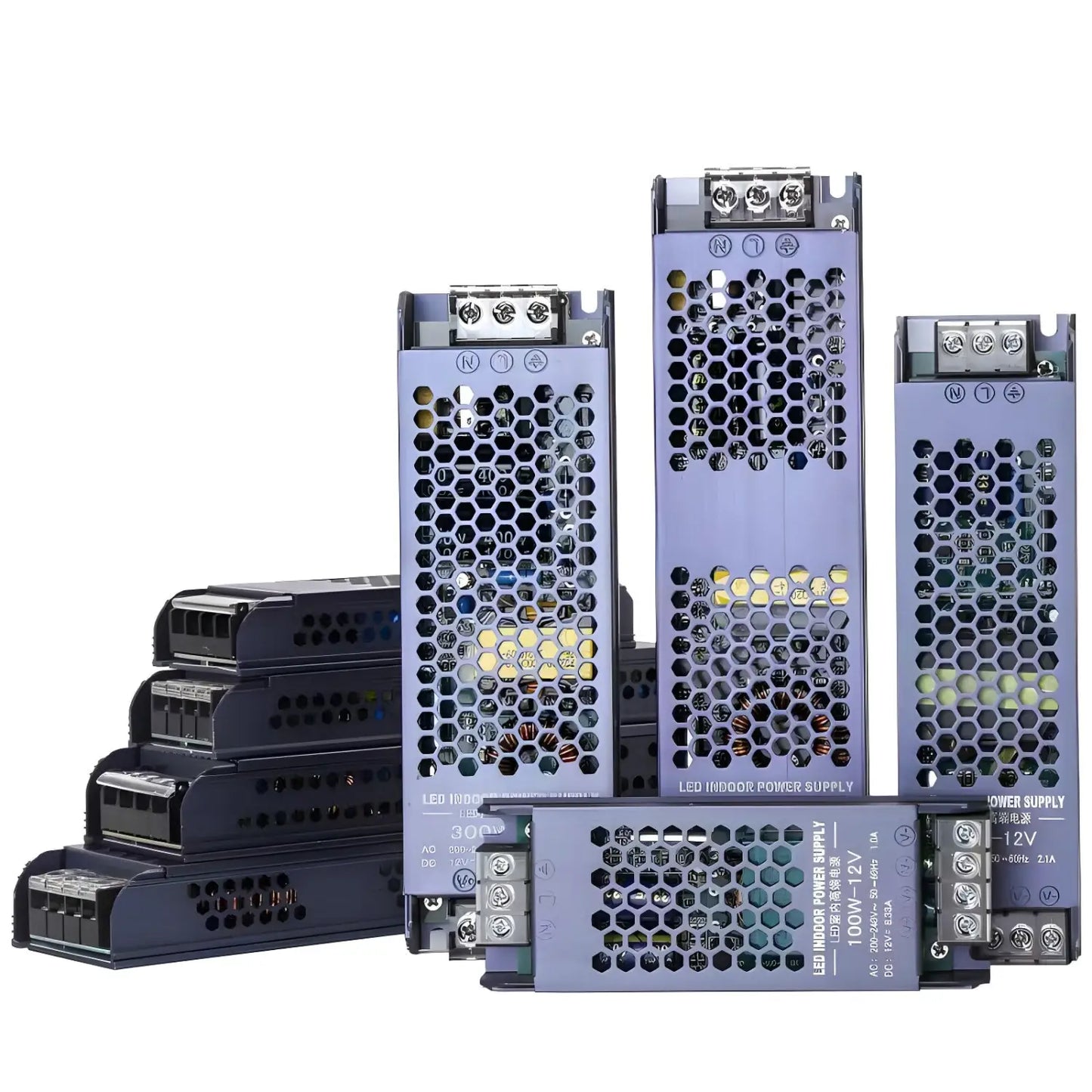 220V to 12V/24V Low Voltage LED Transformer for Lamp Belt Drive - Black King Kong / 12V 100W - LED Driver