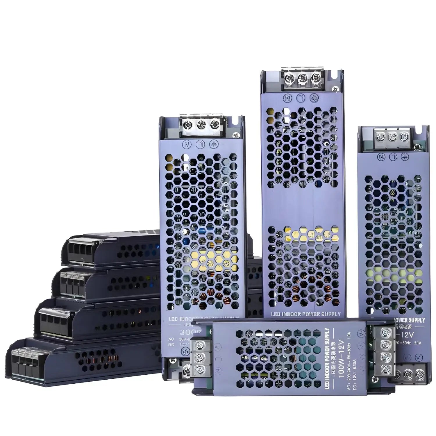 220V to 12V/24V Low Voltage LED Transformer for Lamp Belt Drive - Black King Kong / 12V 100W - LED Driver