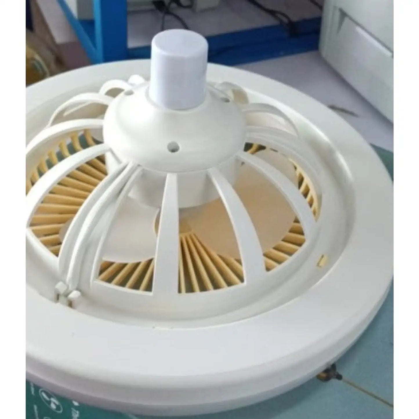 26CM Remote Control LED Light and Fan - Ceiling Fan with E27 Lamp - Hanging Fan