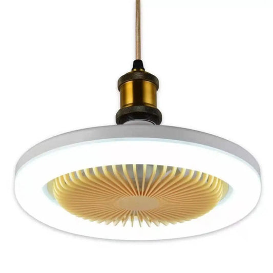 26CM Remote Control LED Light and Fan - Ceiling Fan with E27 Lamp - Hanging Fan