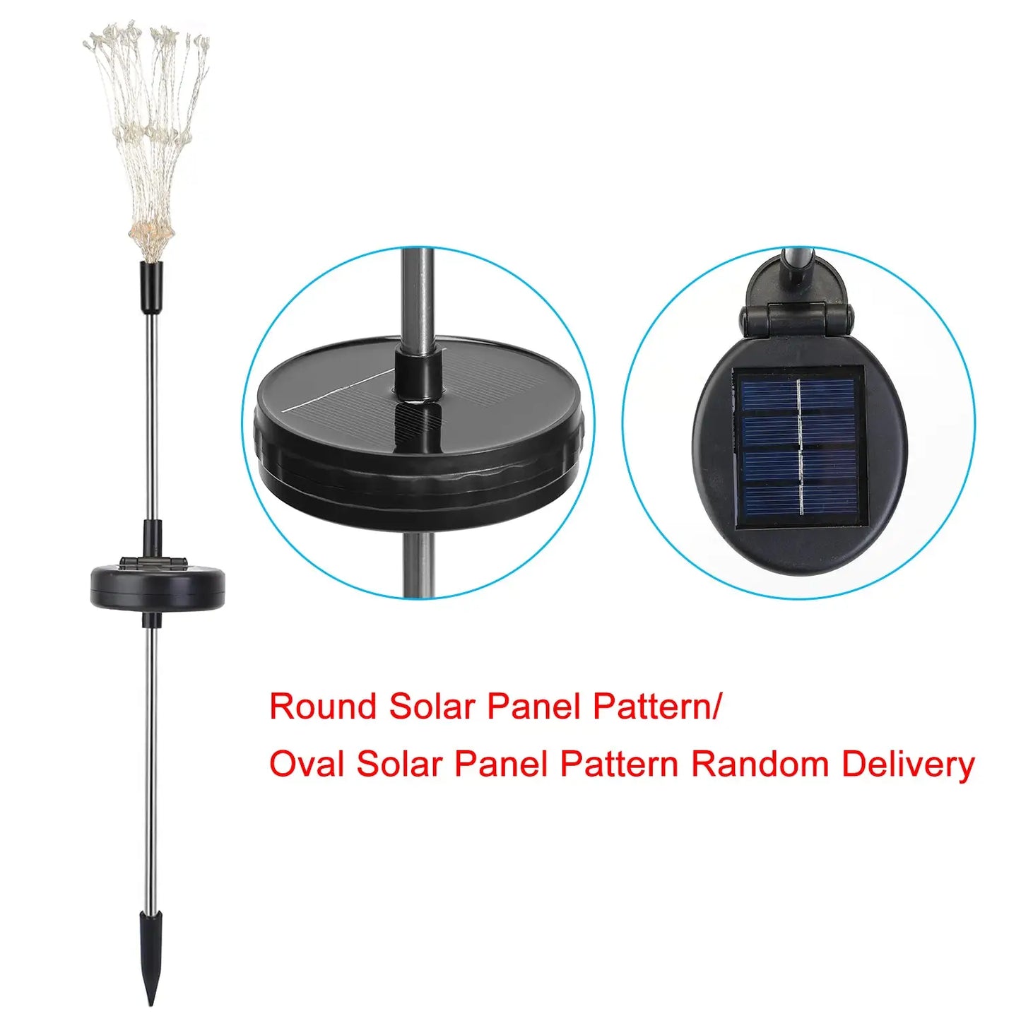 2Pcs Solar Powered Starburst Light with 240 LEDs For Spring Garden Decoration - Solar Light