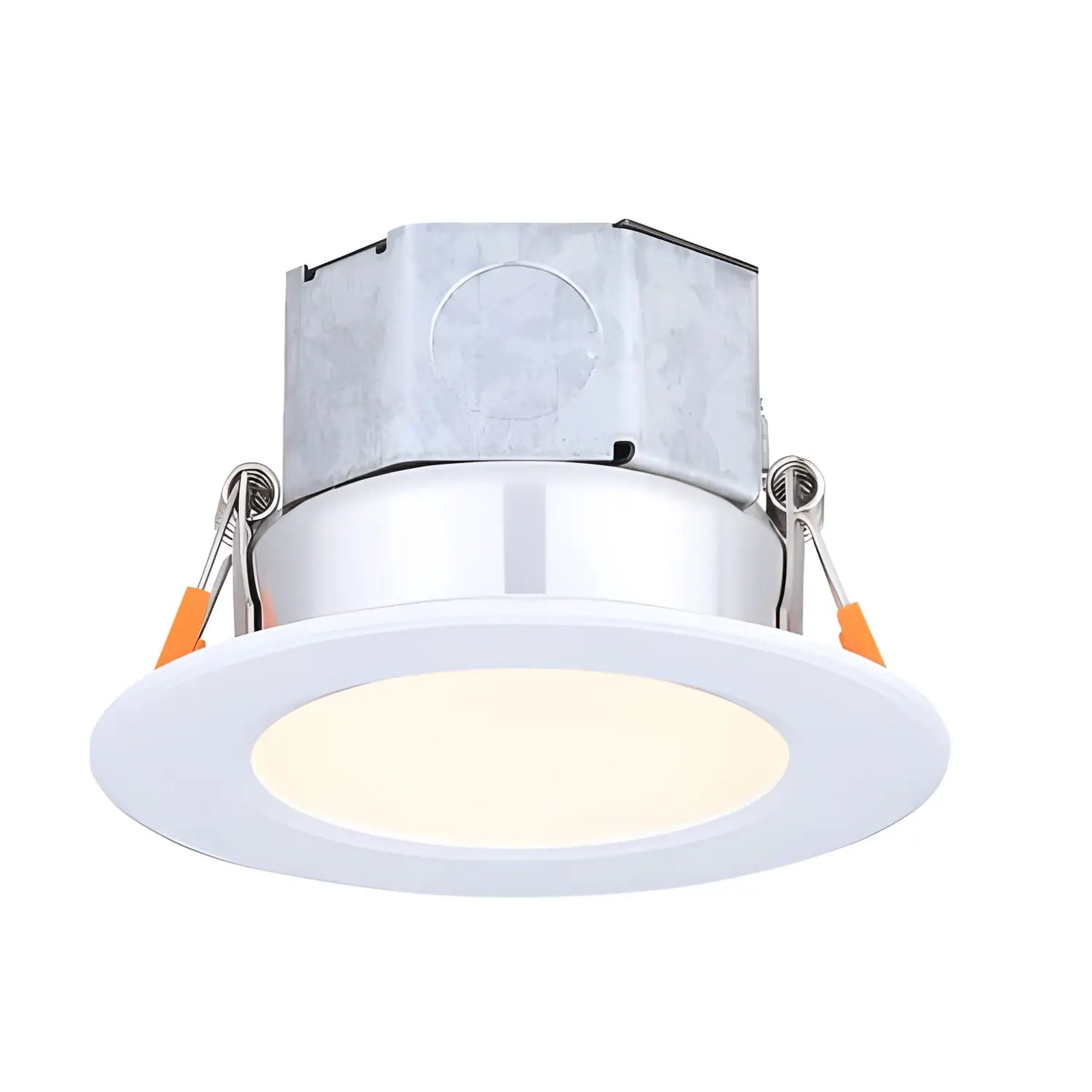 3’’ 6W LED baffle light with self-junction boxed - White / 6 Watt LED - Recessed Light Fixtures