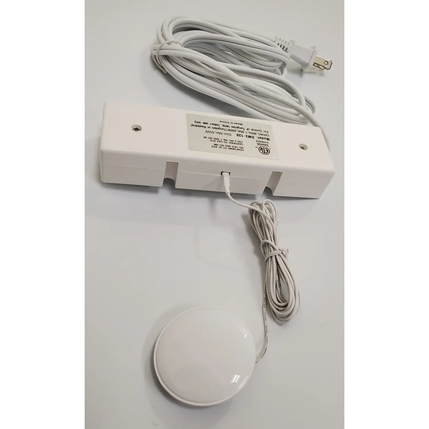 3 Level touch Light Dimmer with 3 Plug - Receptacles 120V - Transformer