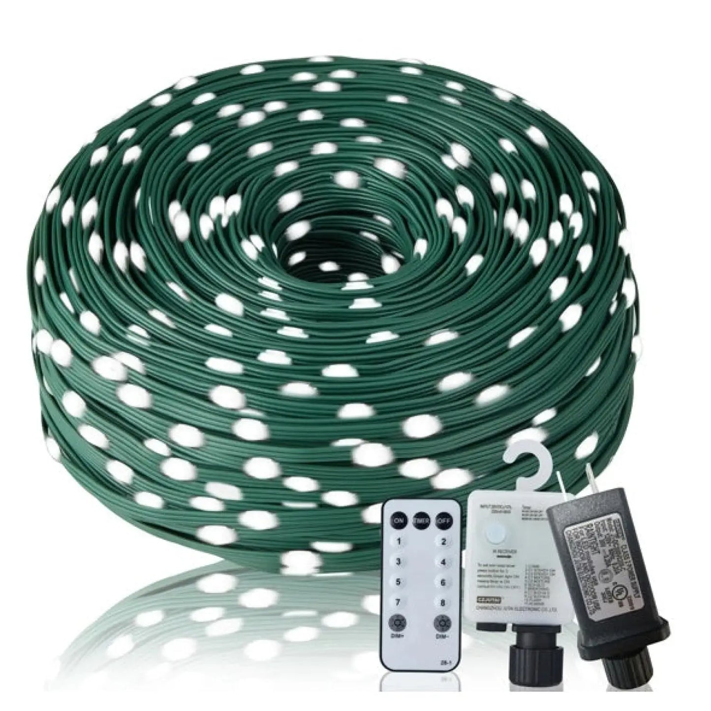 Christmas Rope Lights,1000LED 328Ft Outdoor Decorative String Strobe - As picture - 12V Hanging Light