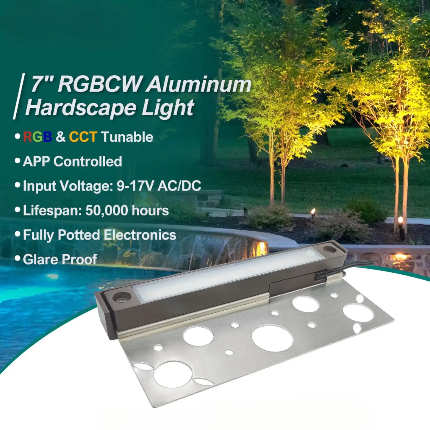 3W Lights for Landscape RGB CCT Tunable Hardscape LED Step Light