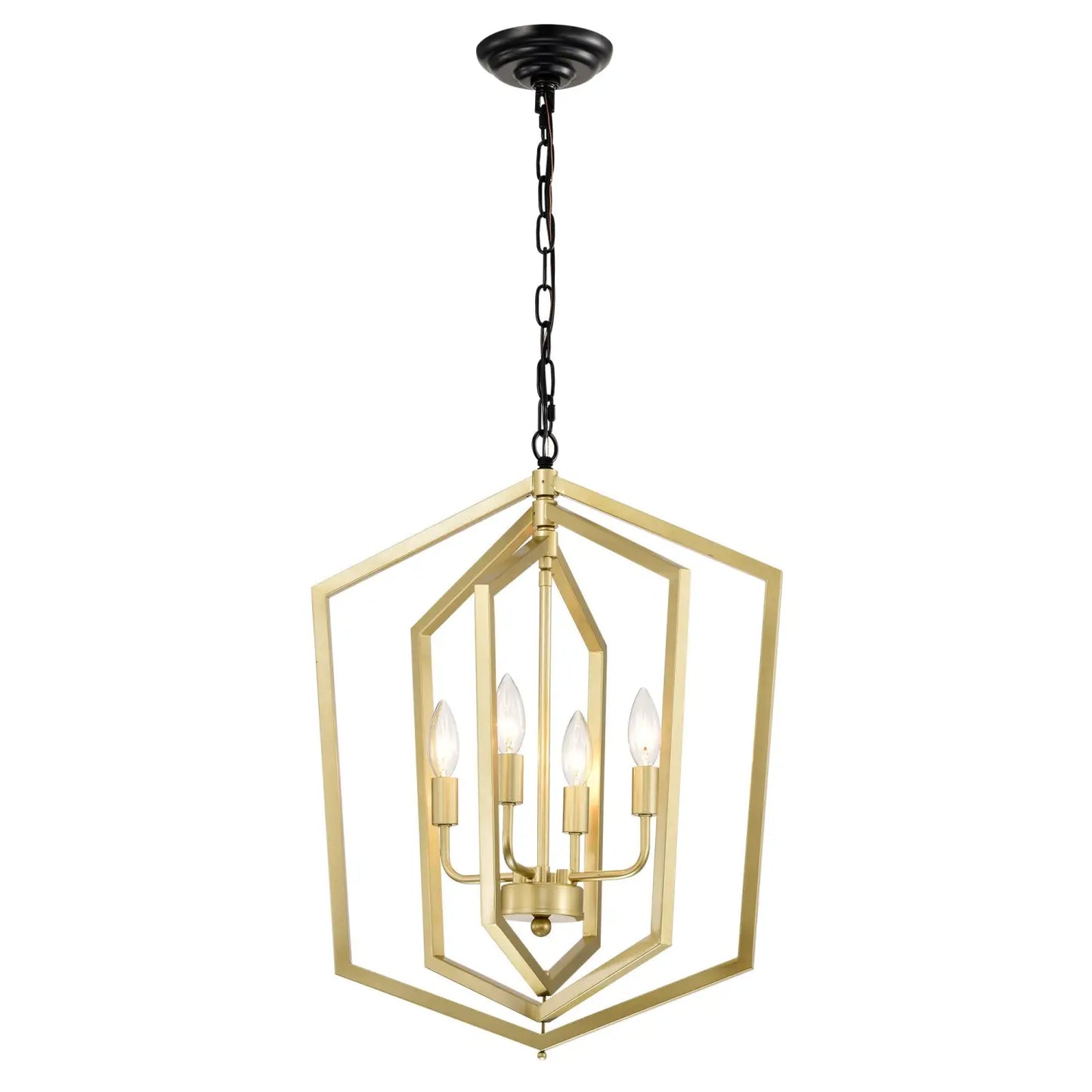 4 Light Farmhouse Kitchen Chandeliers Vintage Cage Light Fixture Adjustable Height Chandeliers For Dining Room Hallway