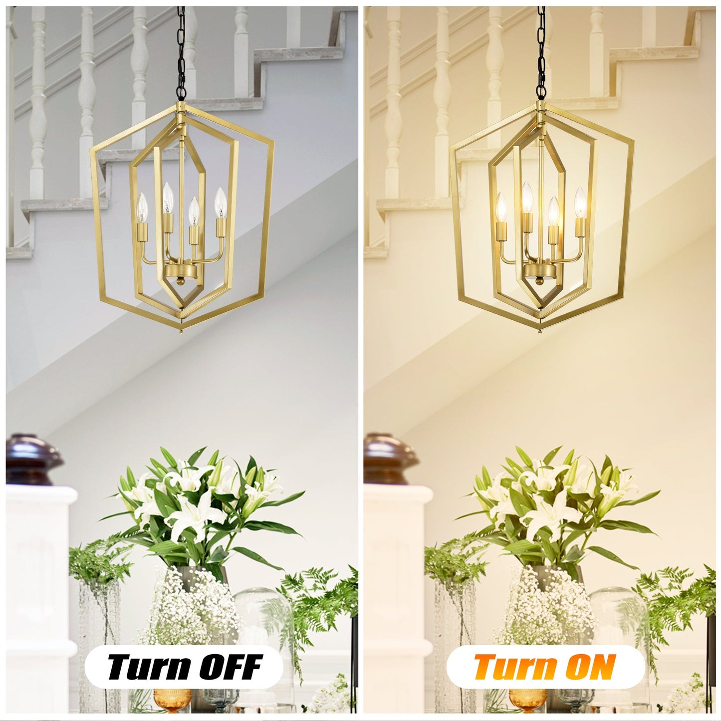 4 Light Farmhouse Kitchen Chandeliers Vintage Cage Light Fixture Adjustable Height Chandeliers For Dining Room Hallway
