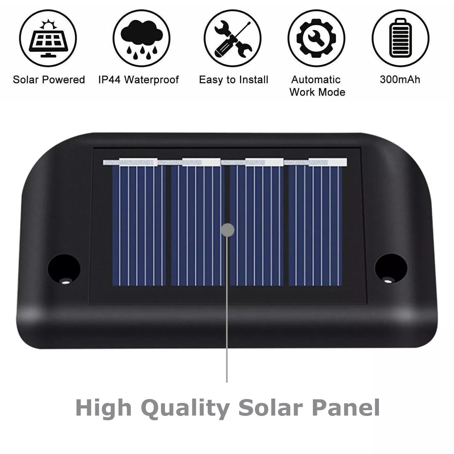 4 Solar LED Bright Deck Lights Outdoor Garden Patio Railing Decks Path Lighting Outdoor Garden Light Deck Lamp Solar