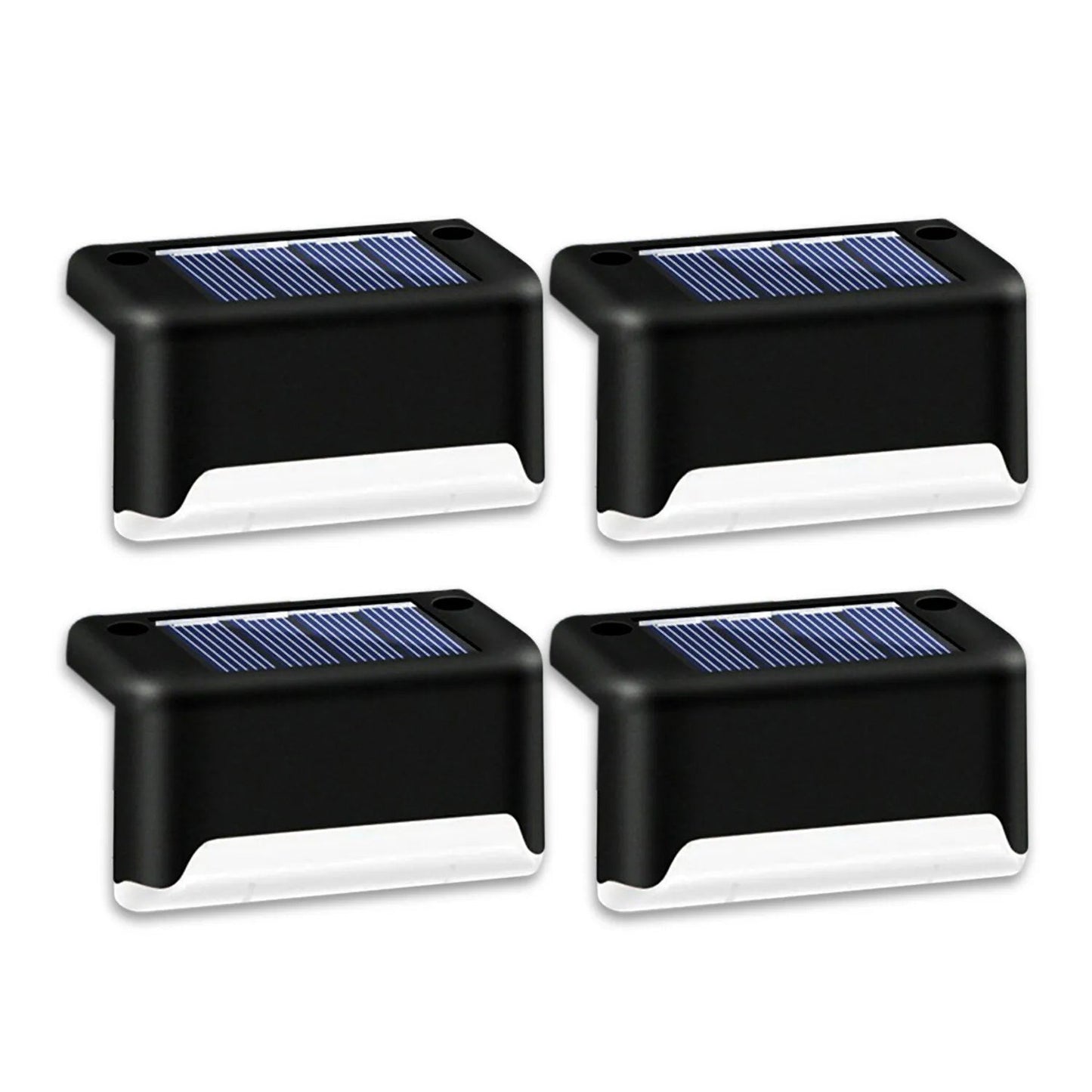 4 Solar LED Bright Deck Lights Outdoor Garden Patio Railing Decks Path Lighting Outdoor Garden Light Deck Lamp Solar