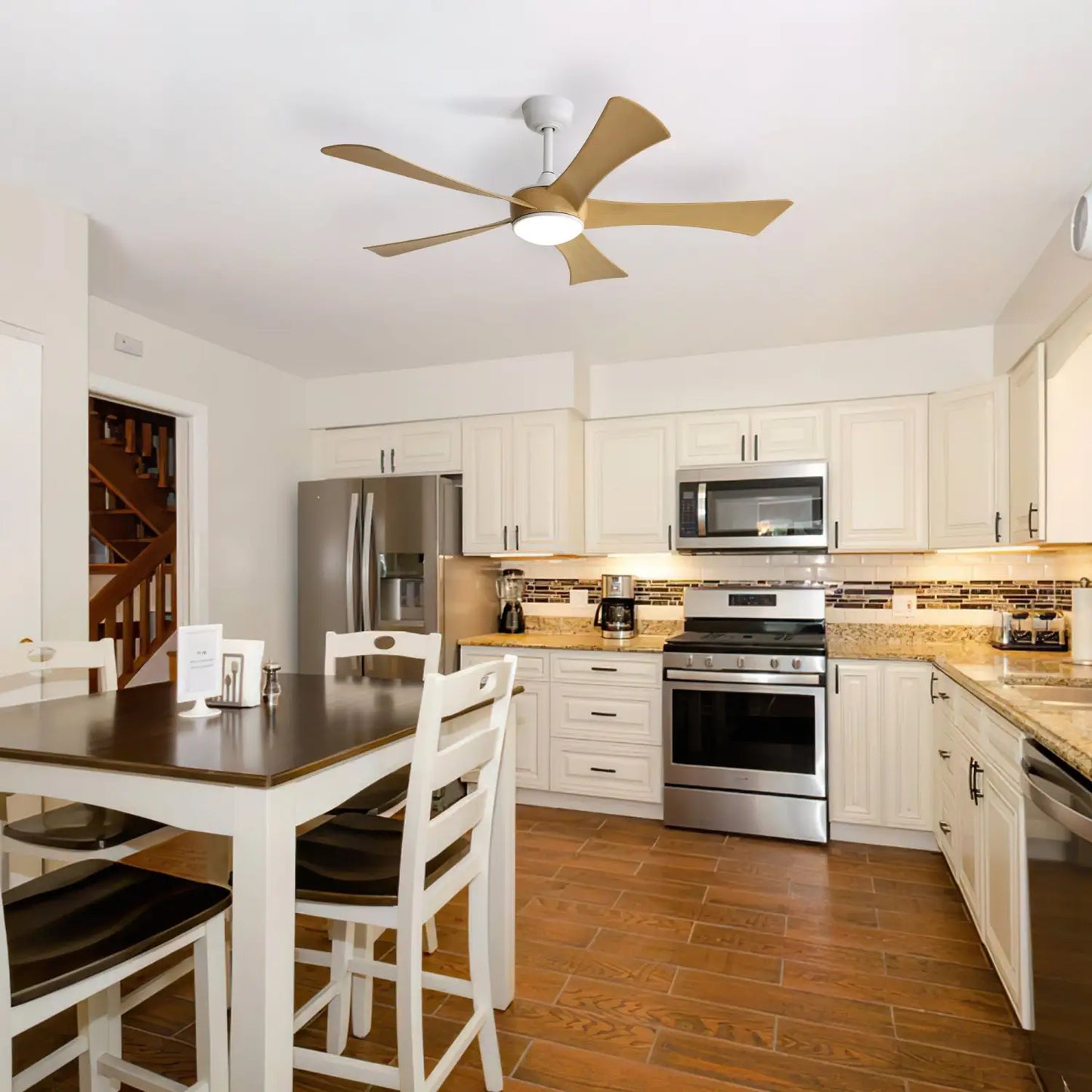 Plastic Ceiling Fans - White - 12V Hanging Light