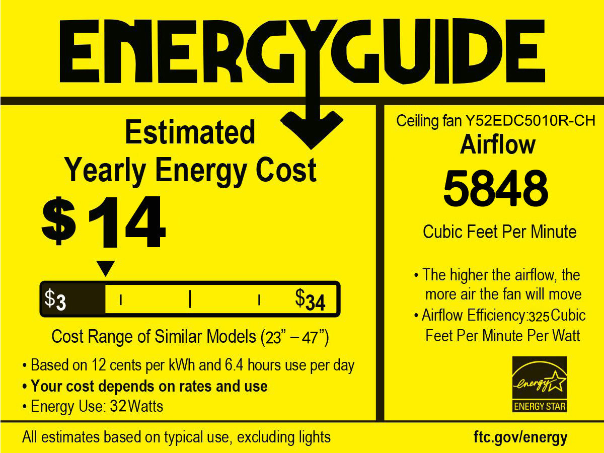 52’’ ABS Blades Ceiling Fan With Lights And DC Remote DC Motor Modern Ceiling Fan With 3 ABS Fan Blades & 2 Down Rods