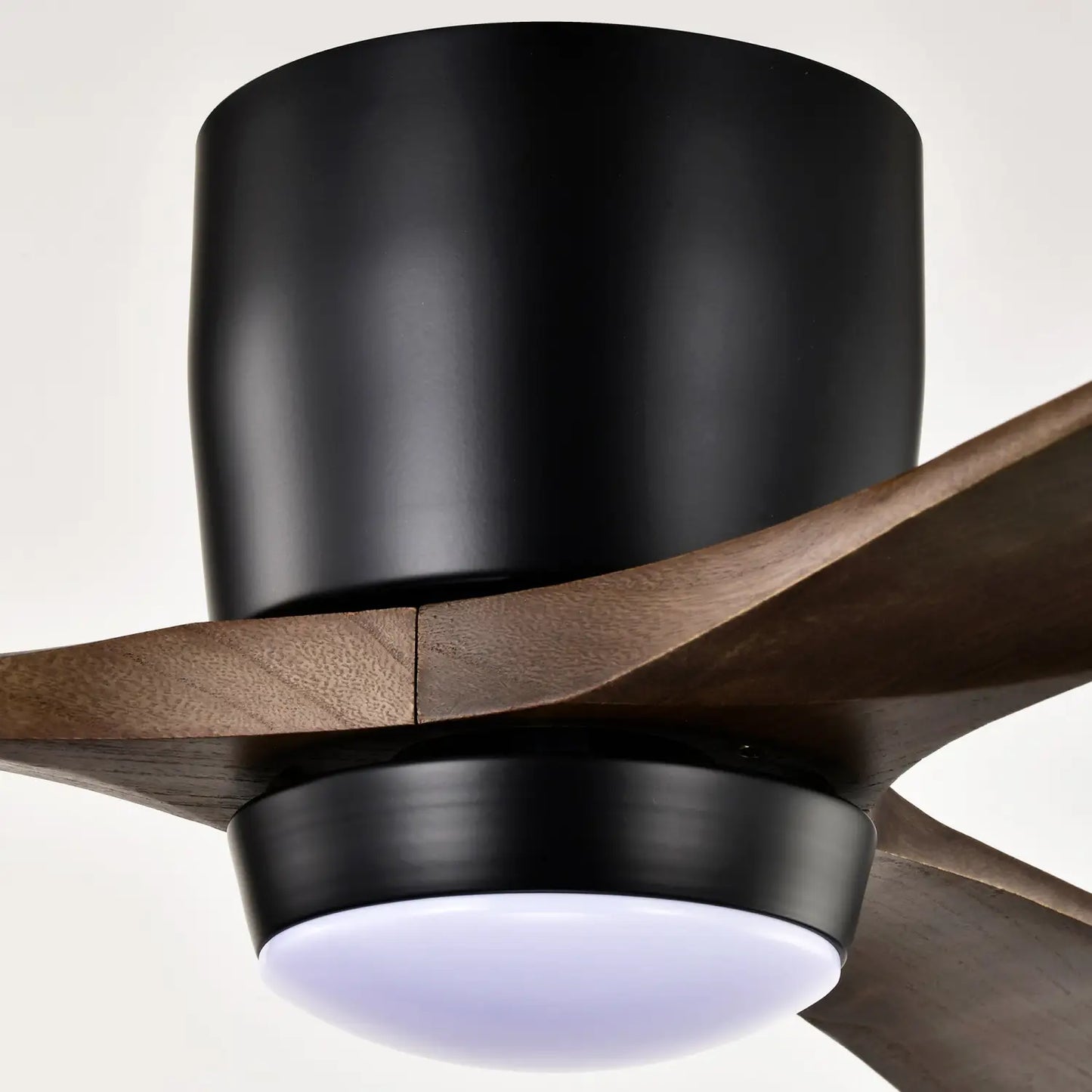 52’’ Ceiling Fan with Light for Bedroom 3 Blades Remote Control Matte Black Ceiling Fan