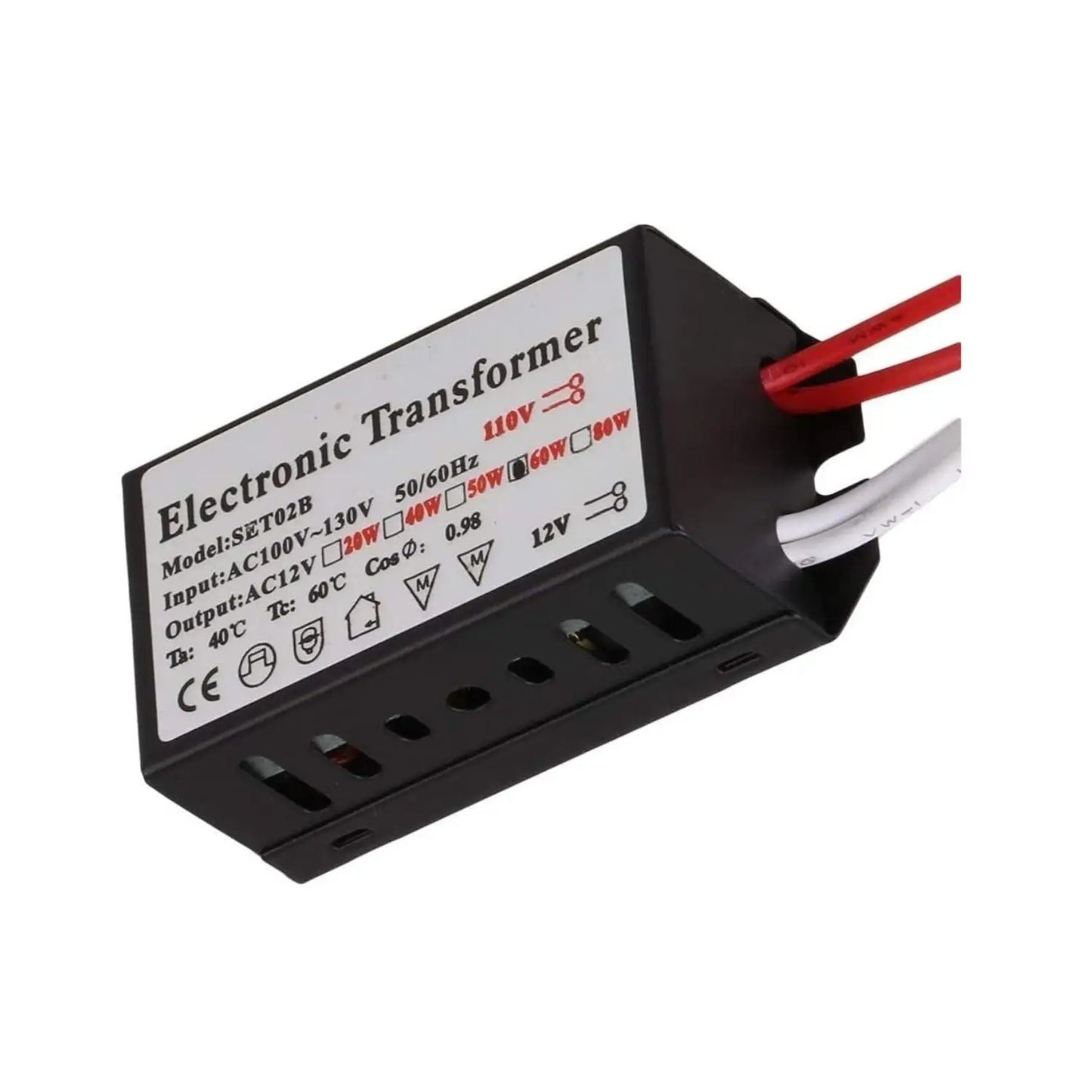 60 Watt Halogen Electronic Transformer - 120 Volt / 12 Volt / 60 Watt - Transformer