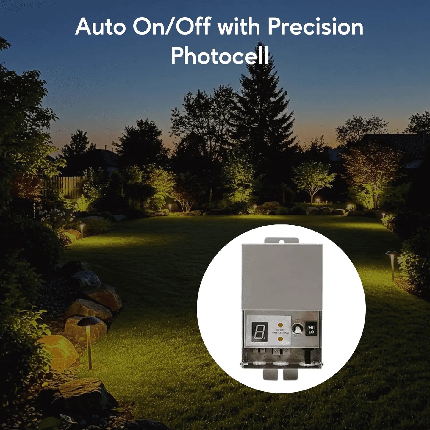 600W Multi-Tap Low Voltage Transformer | 12V - 15V - 120 Volt / 12 VOLT - 15 VOLT / 600 Watt - Landscape Transformers