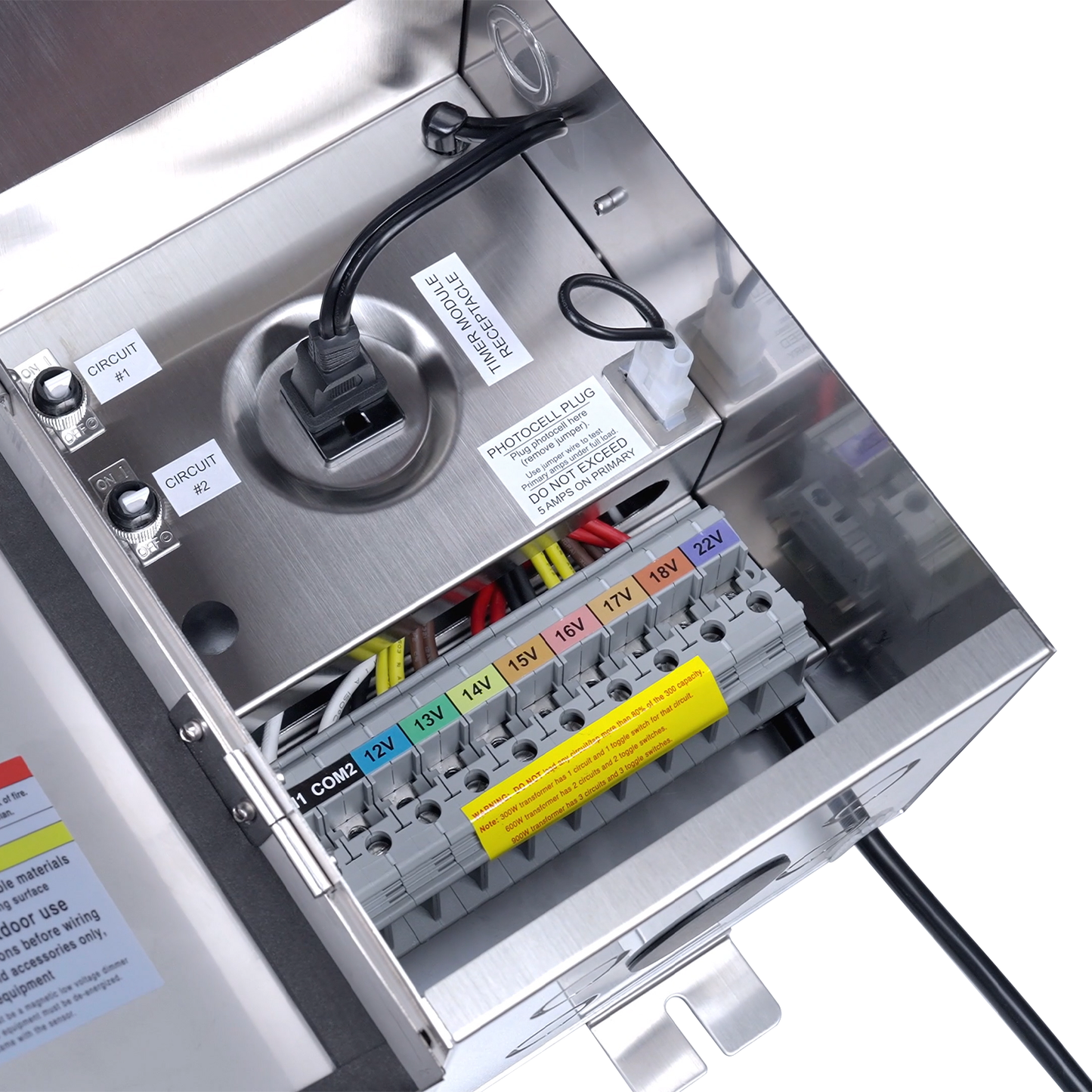 600W Stainless Steel Landscape Transformer with Multi Tap Output Landscape Transformers