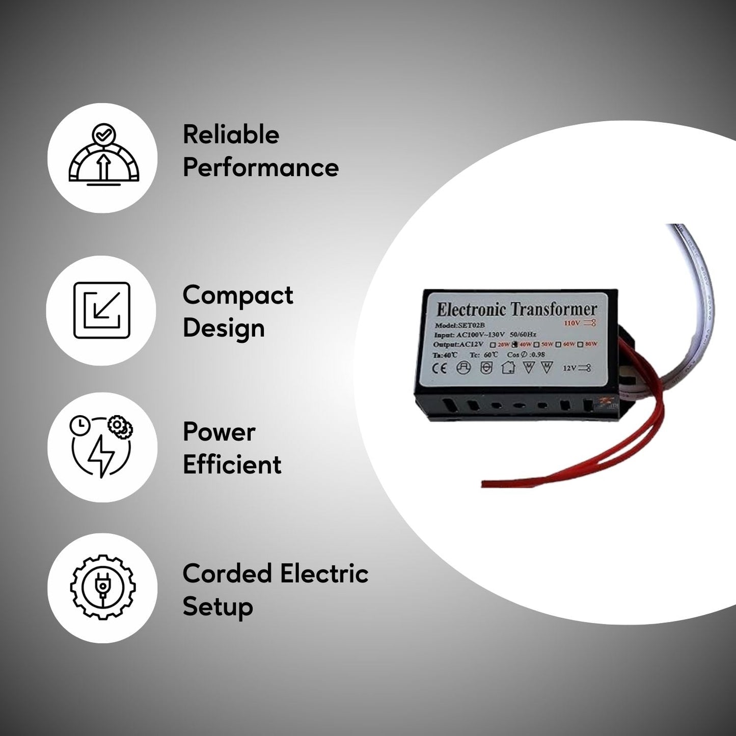 60W Electronic Halogen Transformer - Transformer