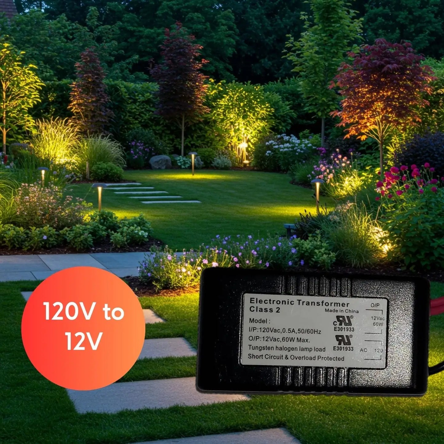60W Halogen Potted Transformer Electronics - 120 Volt / 12 Volt / 60 Watt Max - Transformer
