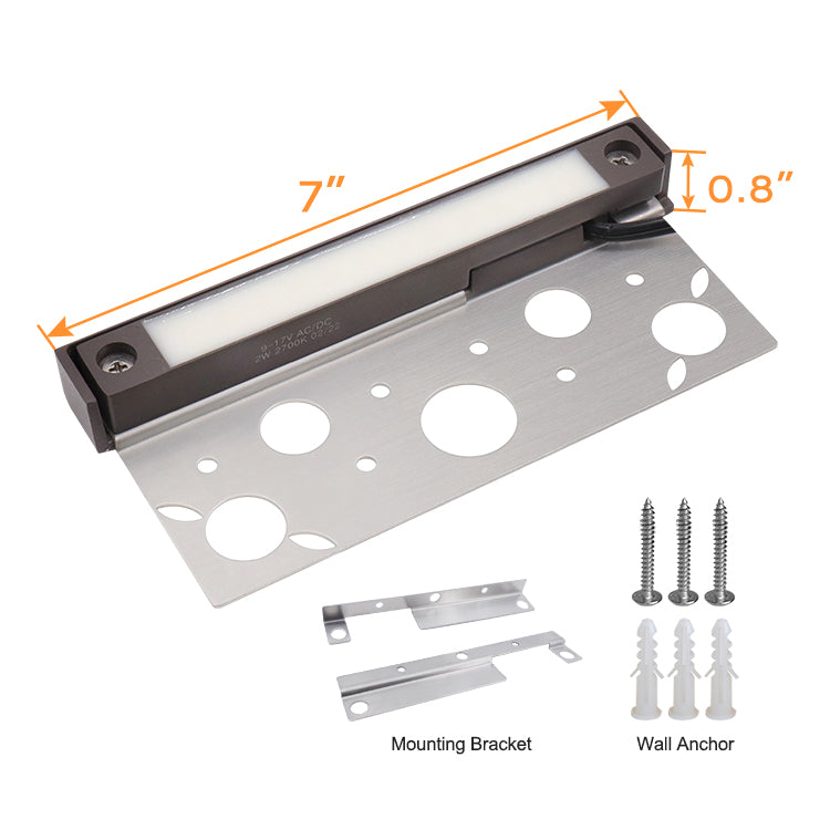 7’’ 12V Brass Waterproof Landscape Light with Replaceable LED