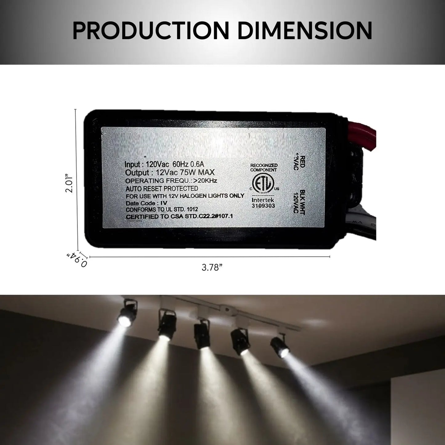 75W Potted Halogen Lamp New Transformers - Halogen Transformer