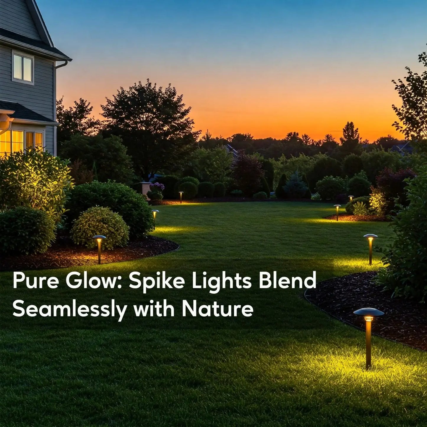 8-Inch Lawn Stakes with Side Wireway | 1/2 NPT Thread (Pack of 2) - Spike Mount