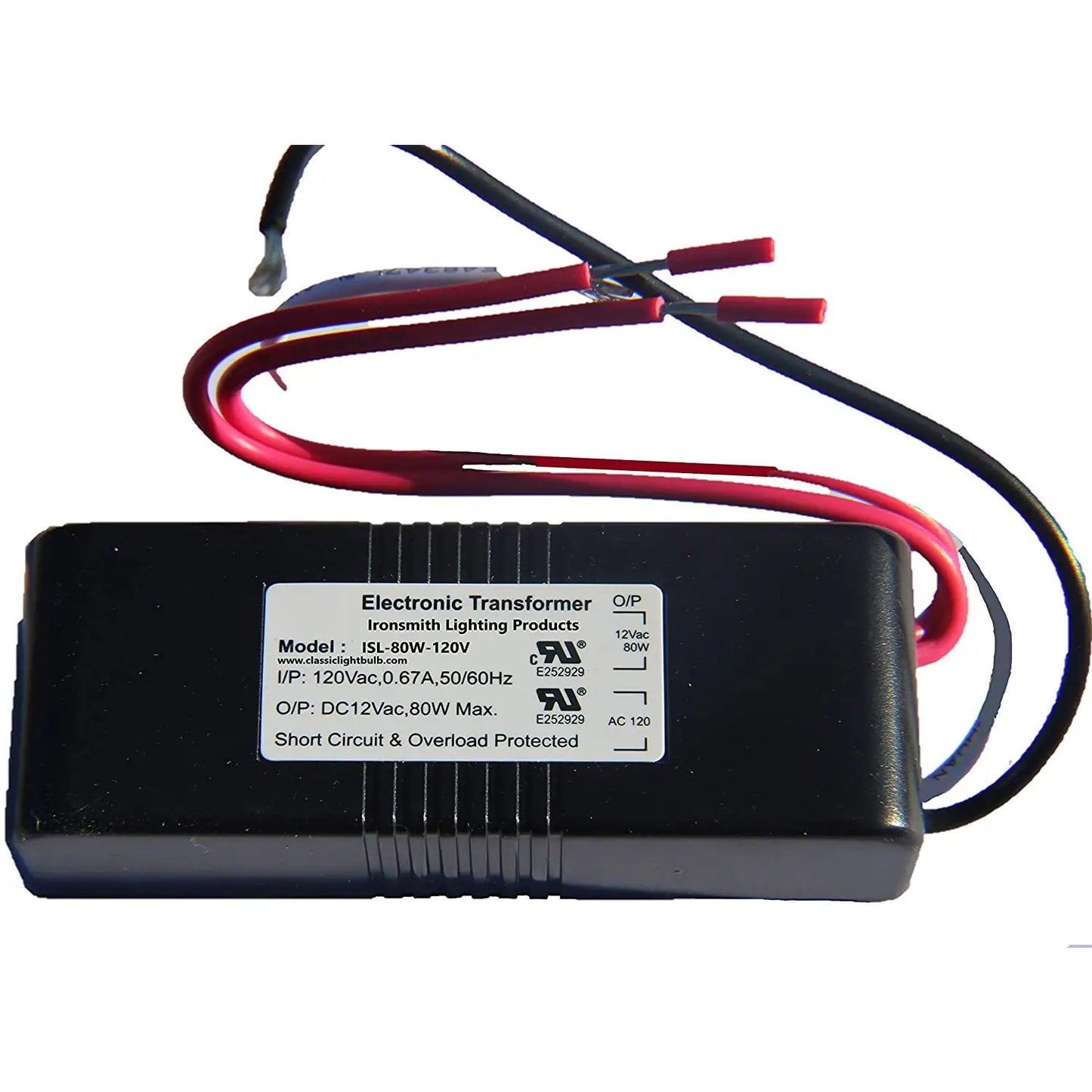 80W Halogen Electronic Transformer - 120 Volt / 12 Volt / 80 Watt Max - Transformer