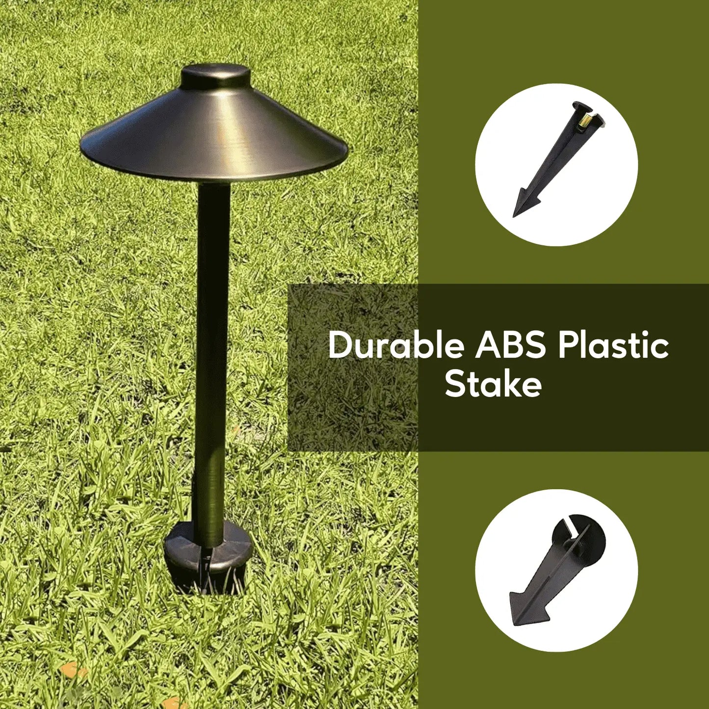 Garden Stakes | 9-Inch In-Ground Solid Brass 1/2ββ NPT Thread 2 Pack - 2 Pack - Spike