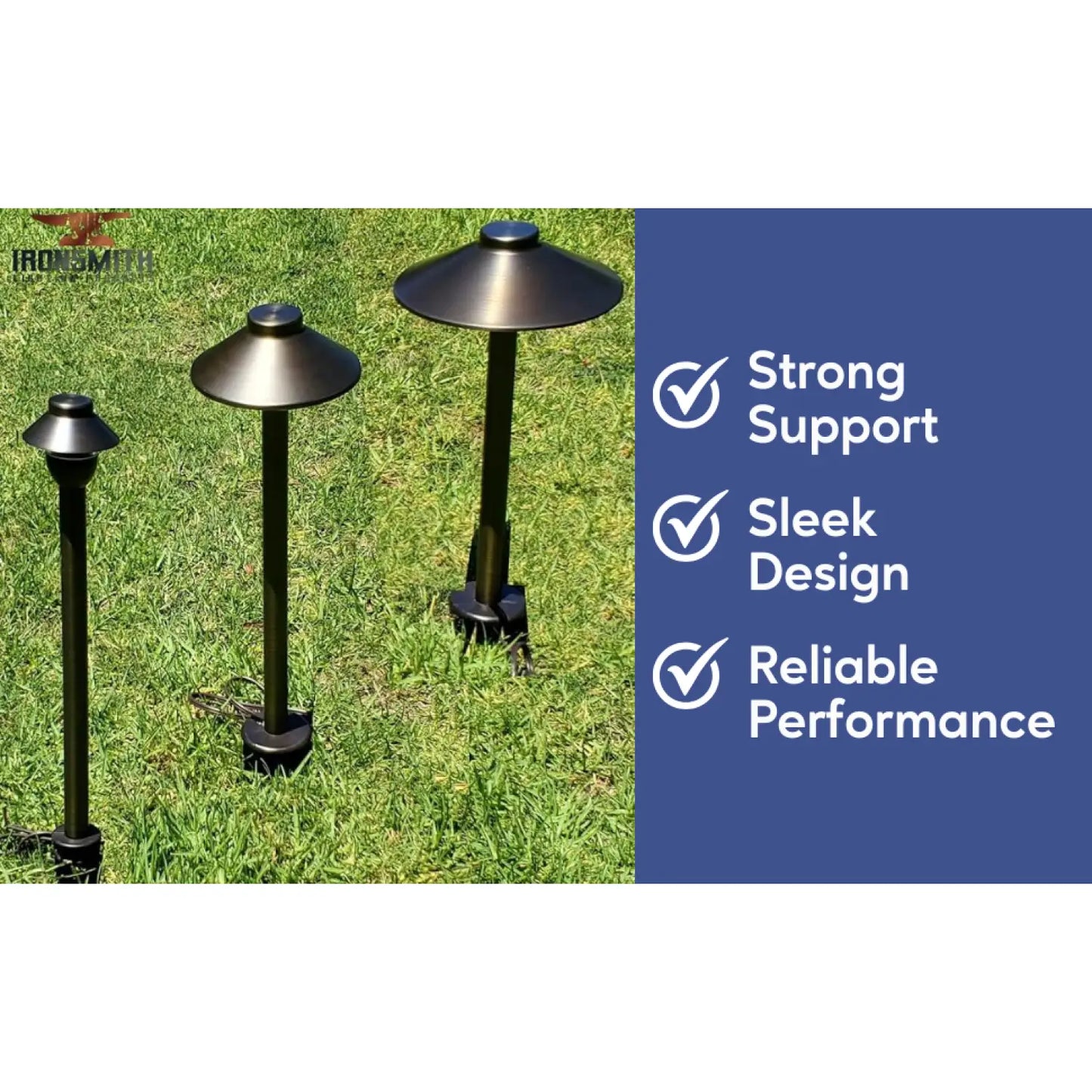Garden Stakes | 9-Inch In-Ground Solid Brass 1/2ββ NPT Thread 2 Pack - 2 Pack - Spike