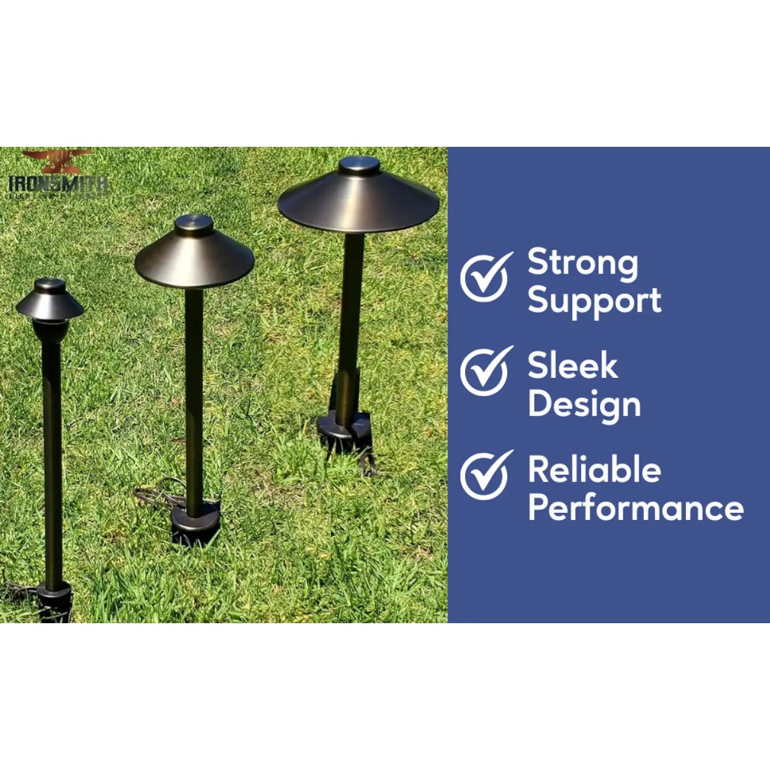 Garden Stakes | 9-Inch In-Ground Solid Brass 1/2ββ NPT Thread 2 Pack - 2 Pack - Spike