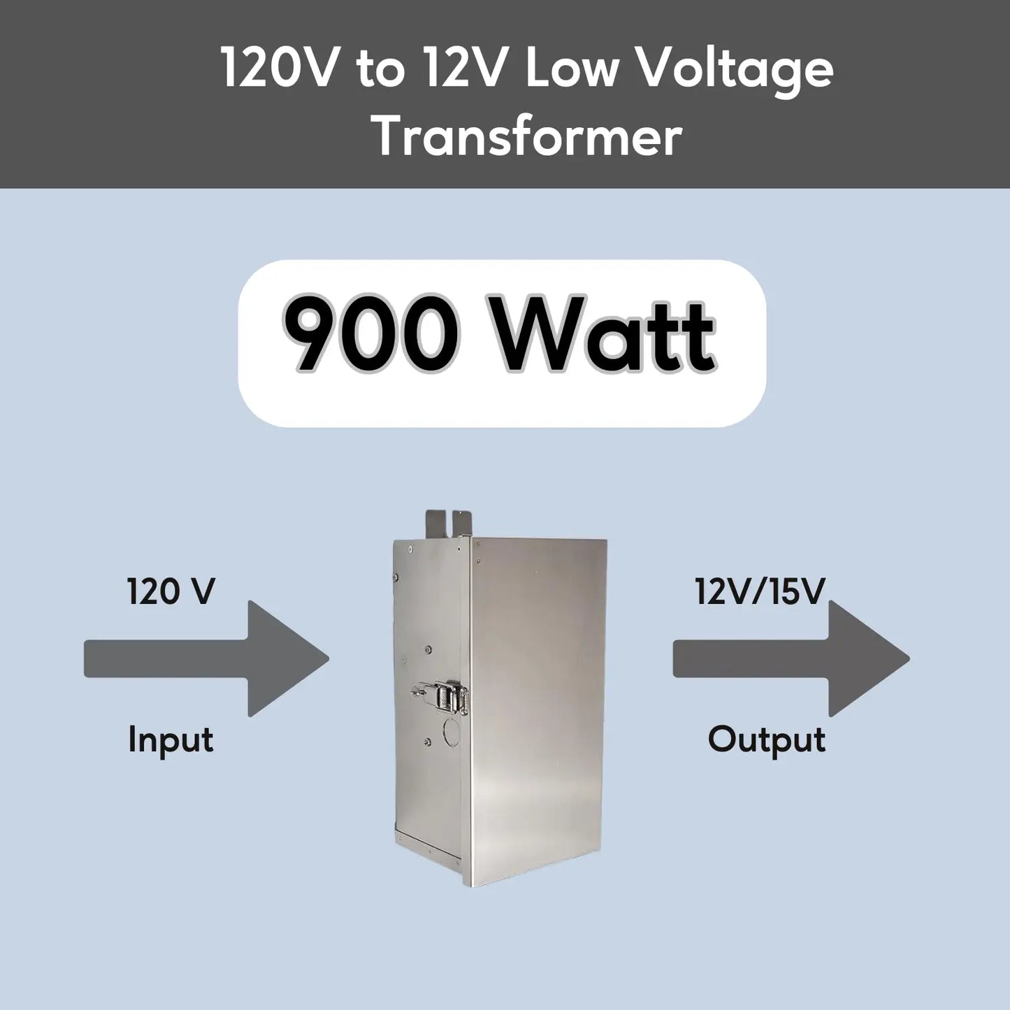 900W Low Voltage Lighting Transformer | 12V - 15V - 120 Volt / 12 VOLT - 15 VOLT / 900 Watt - Landscape Transformers
