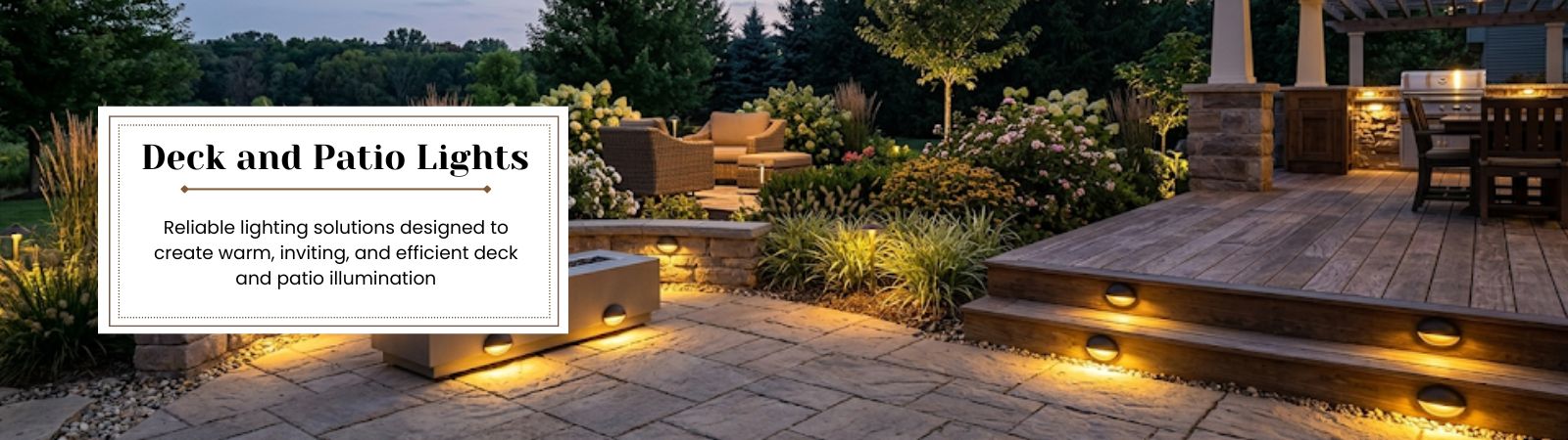 Deck and patio lights