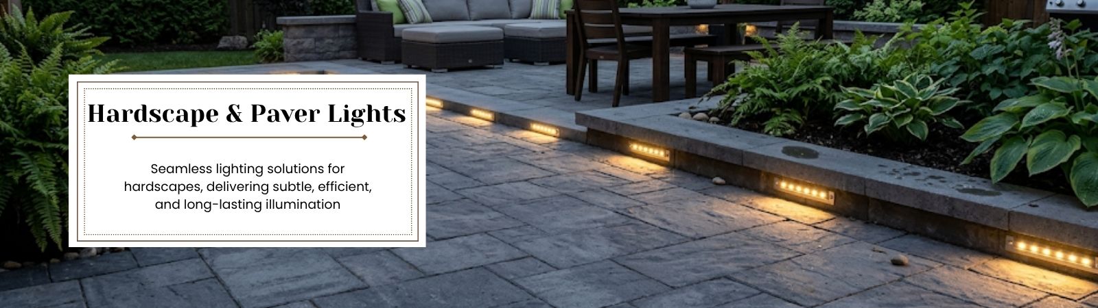 Hardscape paver lights