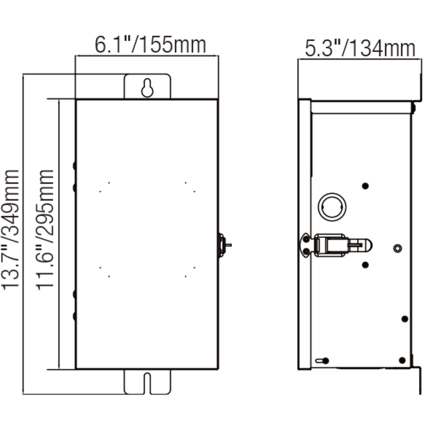 150W Stainless Steel Outdoor Transformer for Lights with Timer and Photocell