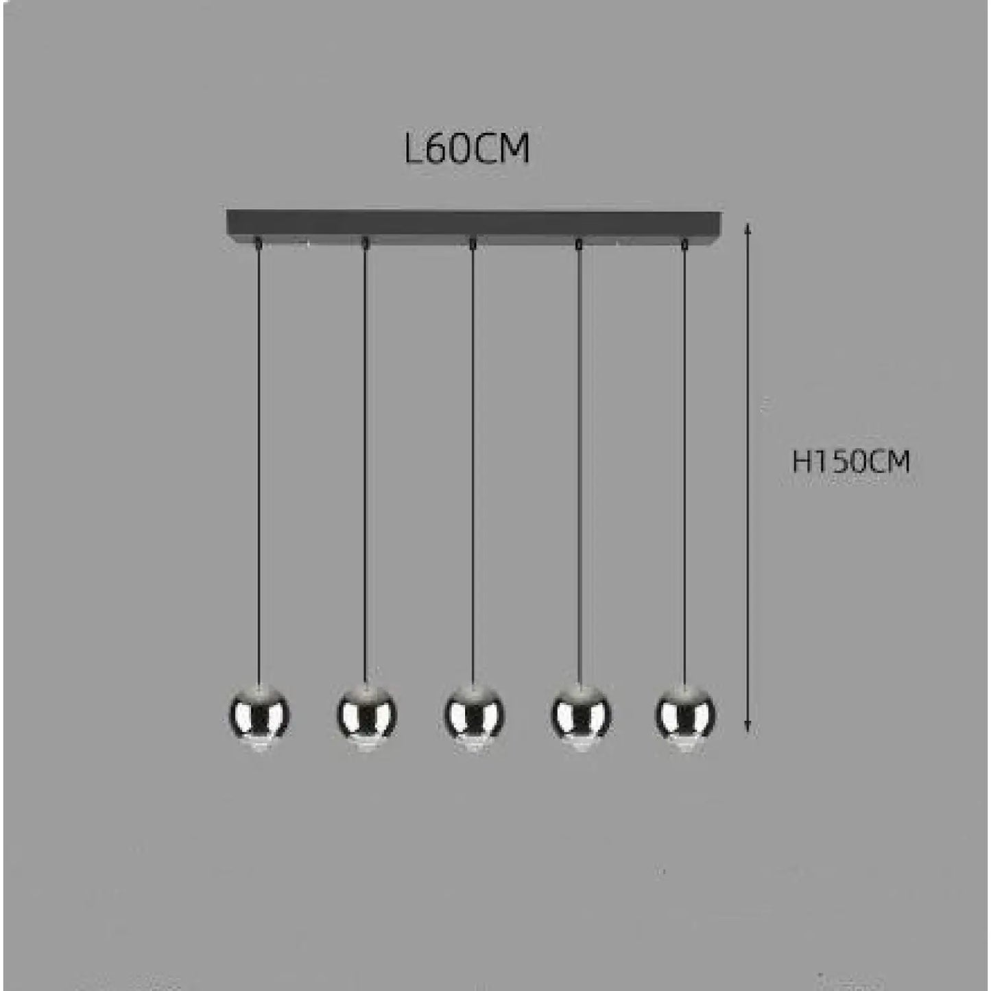 Ball Pendant Light for Living Room with Sleek Modern Design - Hanging Light